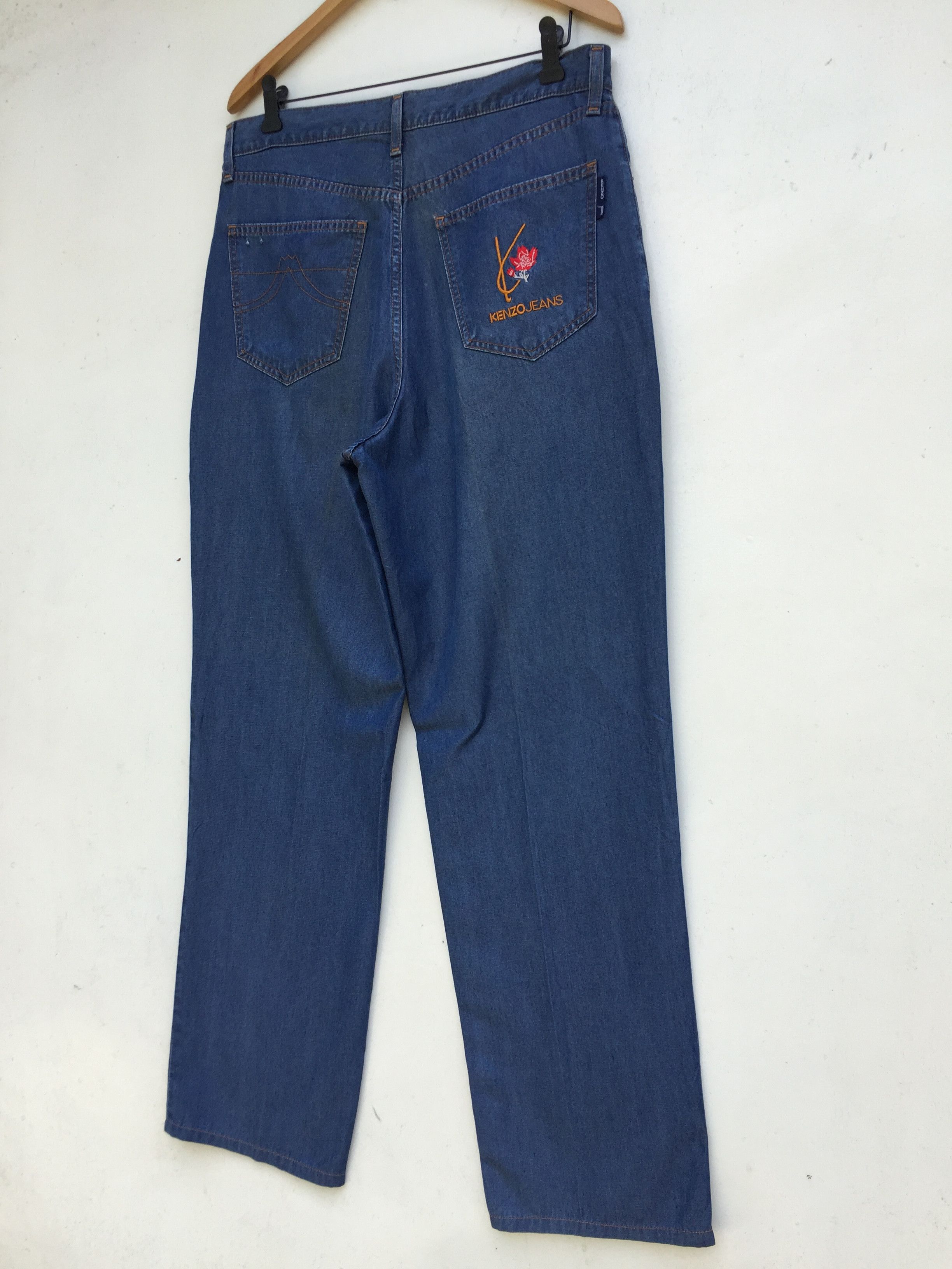 Kenzo Vintage 90s Kenzo Jeans Floral Denim Pants Size US 34 / EU 50 - 3 Thumbnail