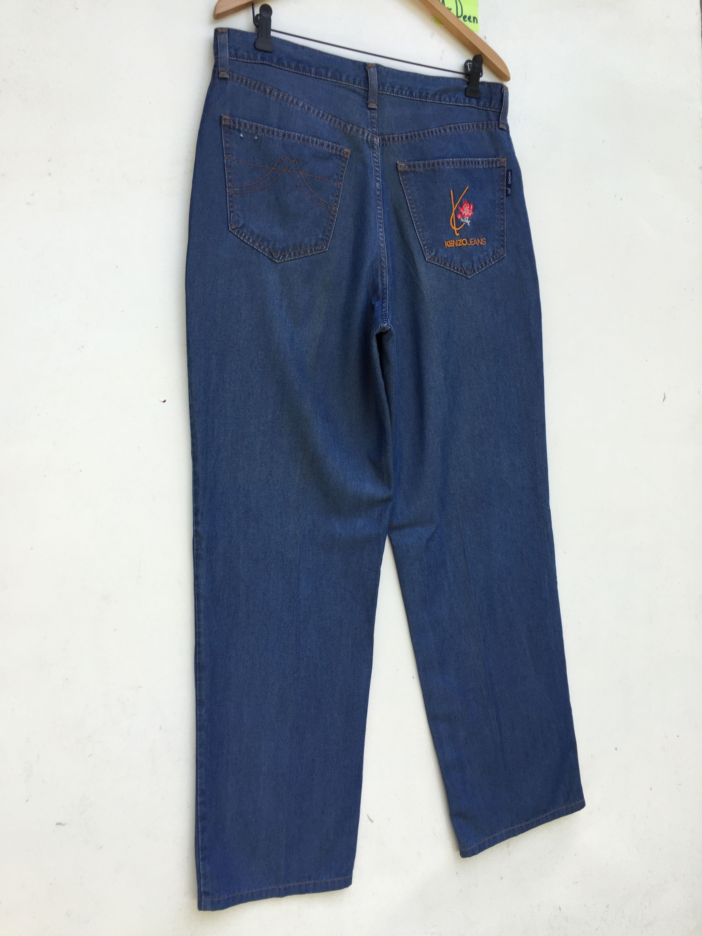 Kenzo Vintage 90s Kenzo Jeans Floral Denim Pants Size US 34 / EU 50 - 5 Thumbnail