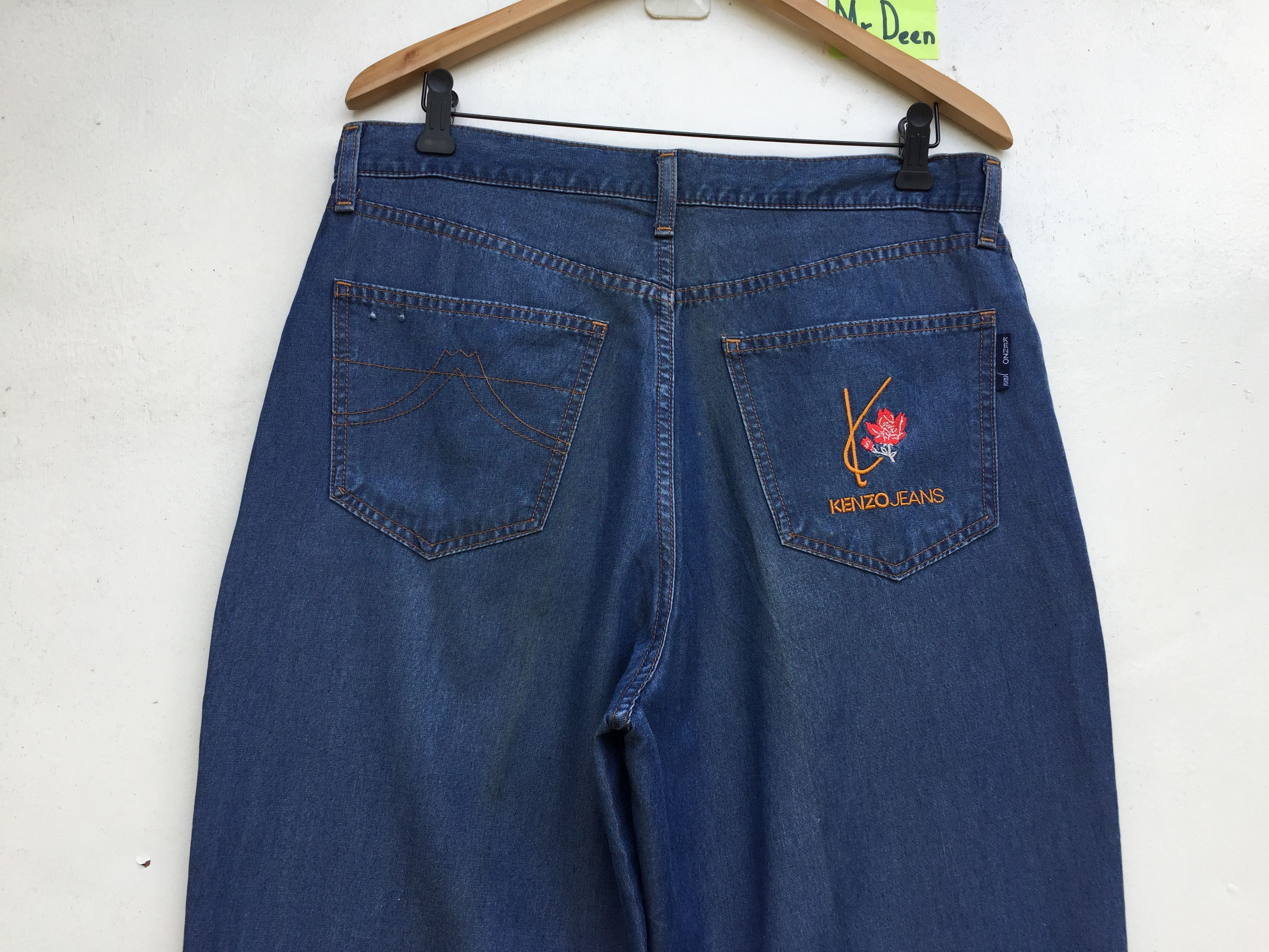 Vintage 90s Kenzo Jeans Floral Denim Pants