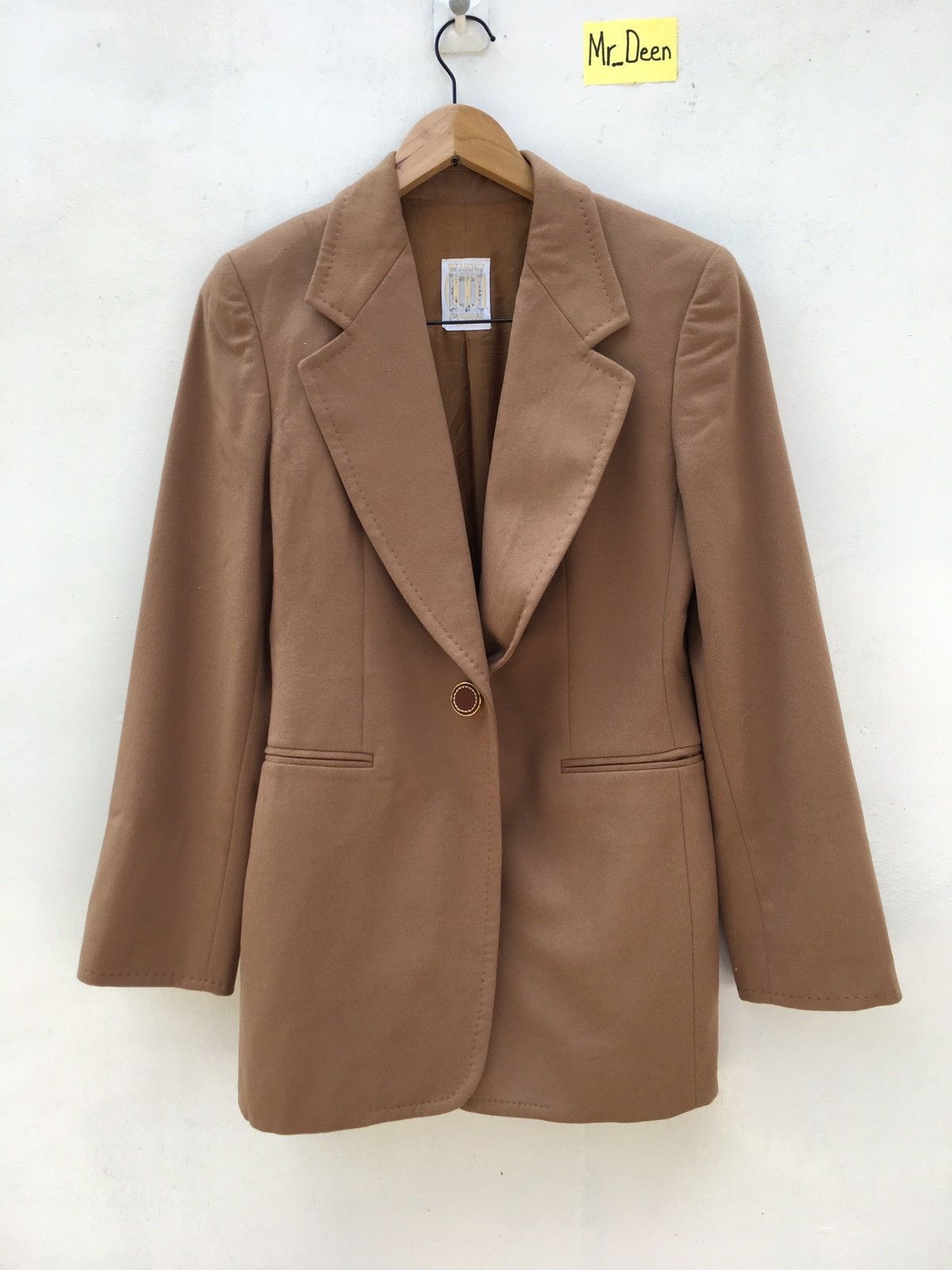 Ferre Brown Wool Blazer / Coat Studio 0001 Ferre Italy Designer Size 36R - 1 Thumbnail