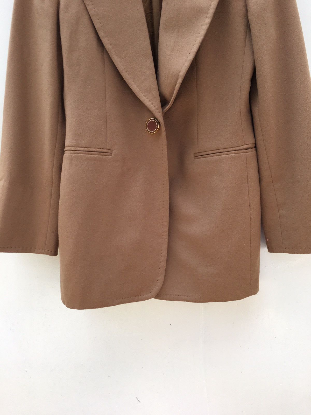Ferre Brown Wool Blazer / Coat Studio 0001 Ferre Italy Designer Size 36R - 5 Thumbnail