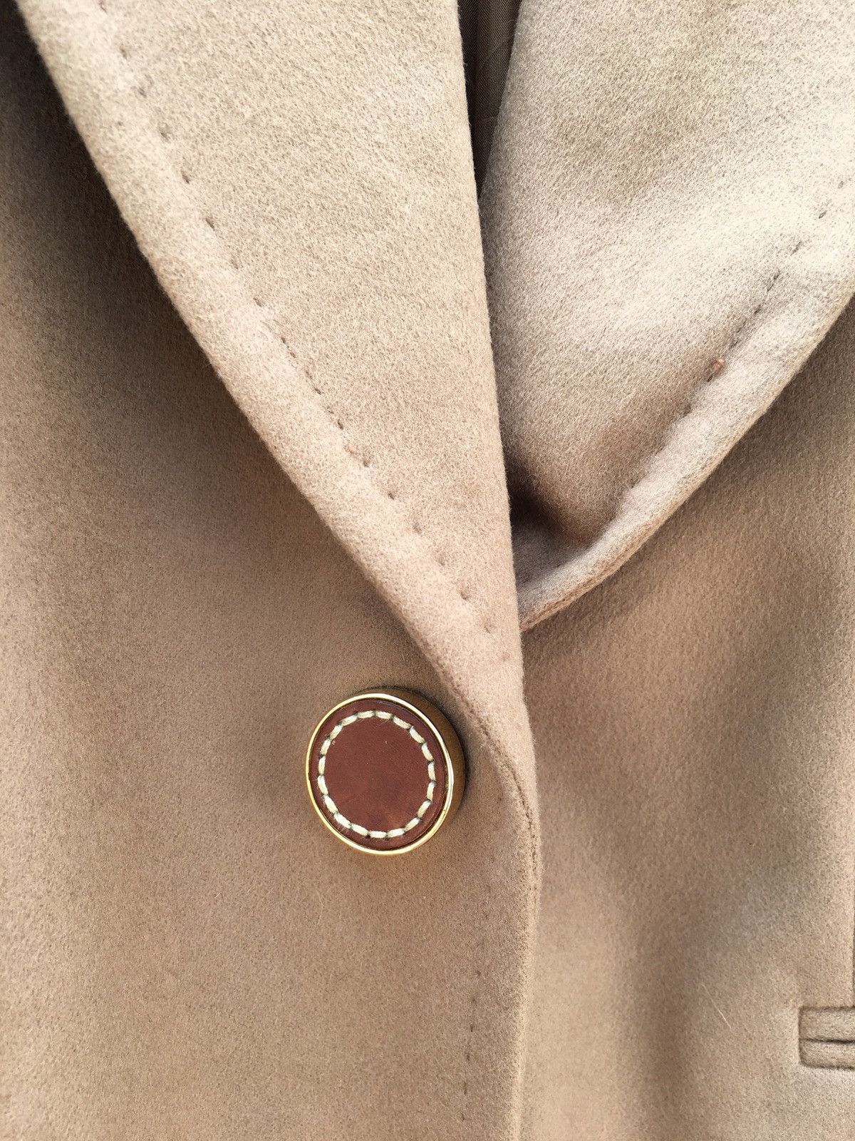 Ferre Brown Wool Blazer / Coat Studio 0001 Ferre Italy Designer Size 36R - 7 Thumbnail