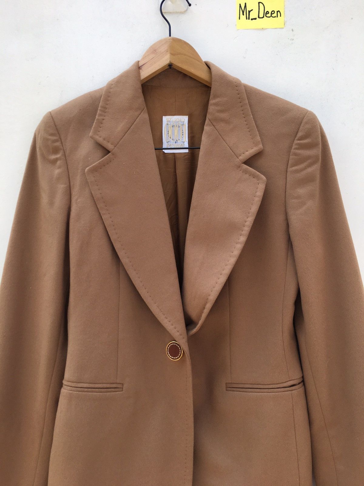 Ferre Brown Wool Blazer / Coat Studio 0001 Ferre Italy Designer Size 36R - 4 Thumbnail