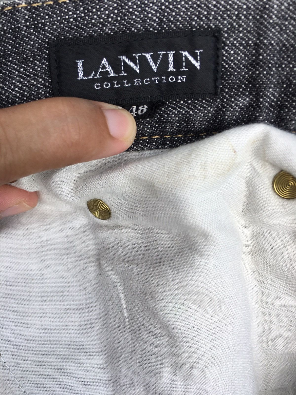 Lanvin Lanvin Black Straight Cut Denim / Jeans Size US 32 / EU 48 - 17 Thumbnail