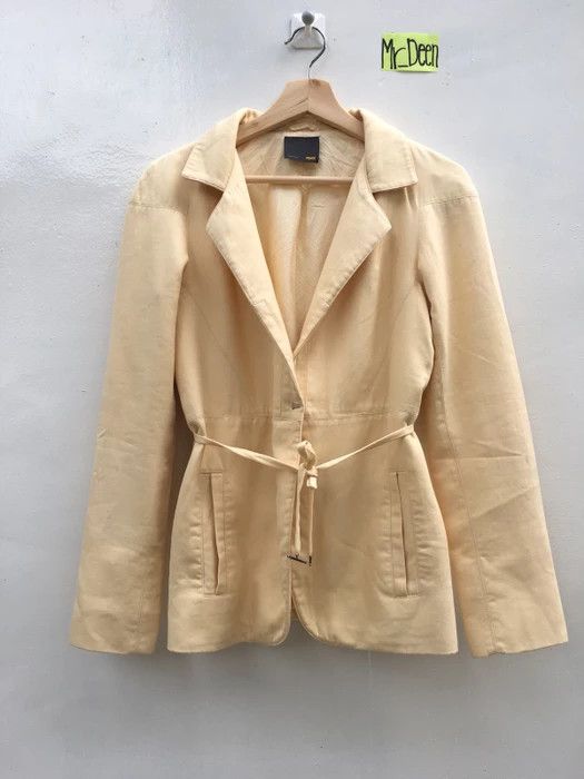 Fendi Yellow Blazer / Jacket by Fendi Size US XS / EU 42 / 0 - 1 Thumbnail