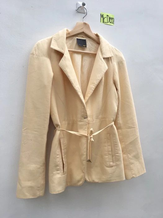 Fendi Yellow Blazer / Jacket by Fendi Size US XS / EU 42 / 0 - 2 Thumbnail