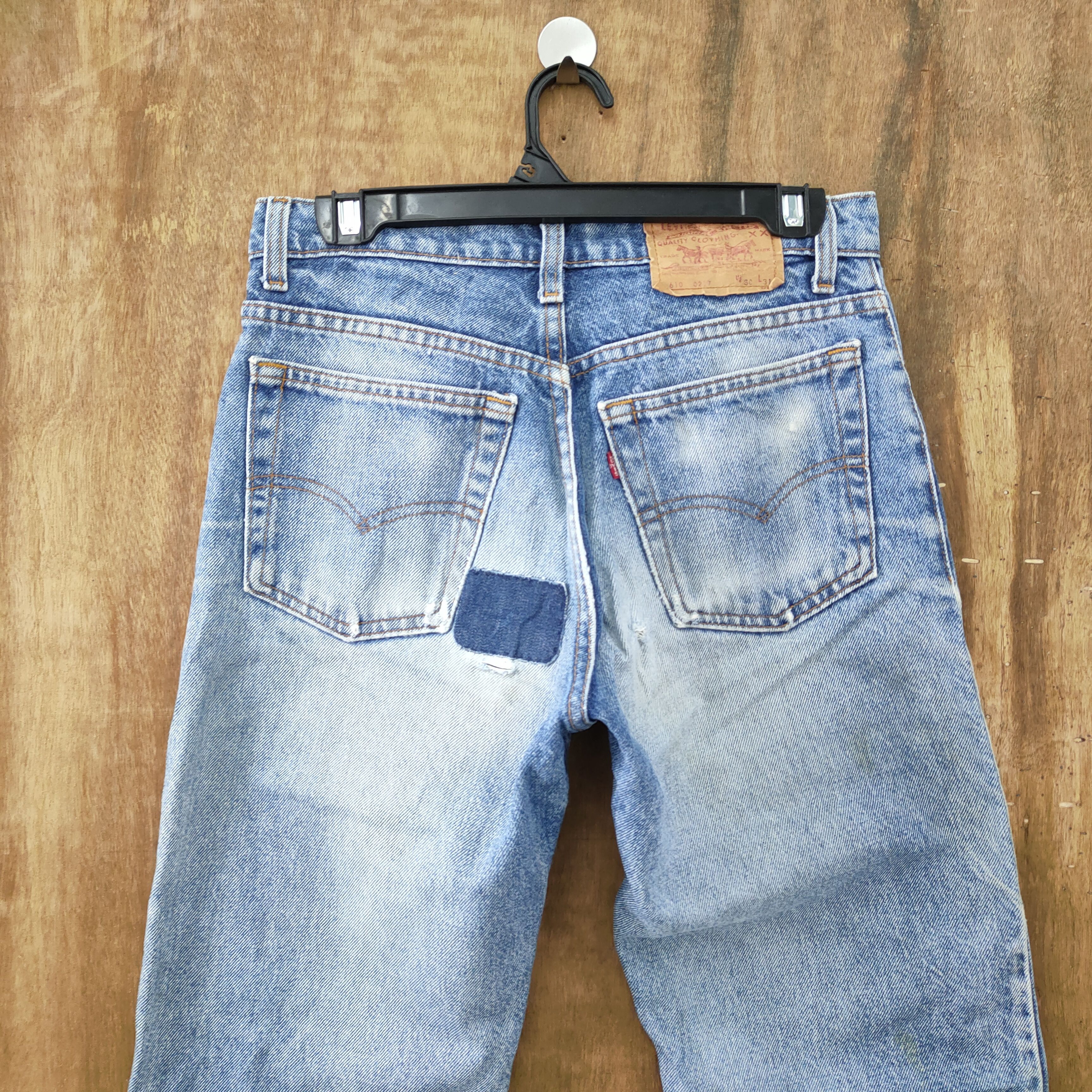 Levi's Vintage Clothing VINTAGE LEVI'S 610 USA FADED RIPPEP DENIM JEANS w29 Size US 29 - 9 Thumbnail