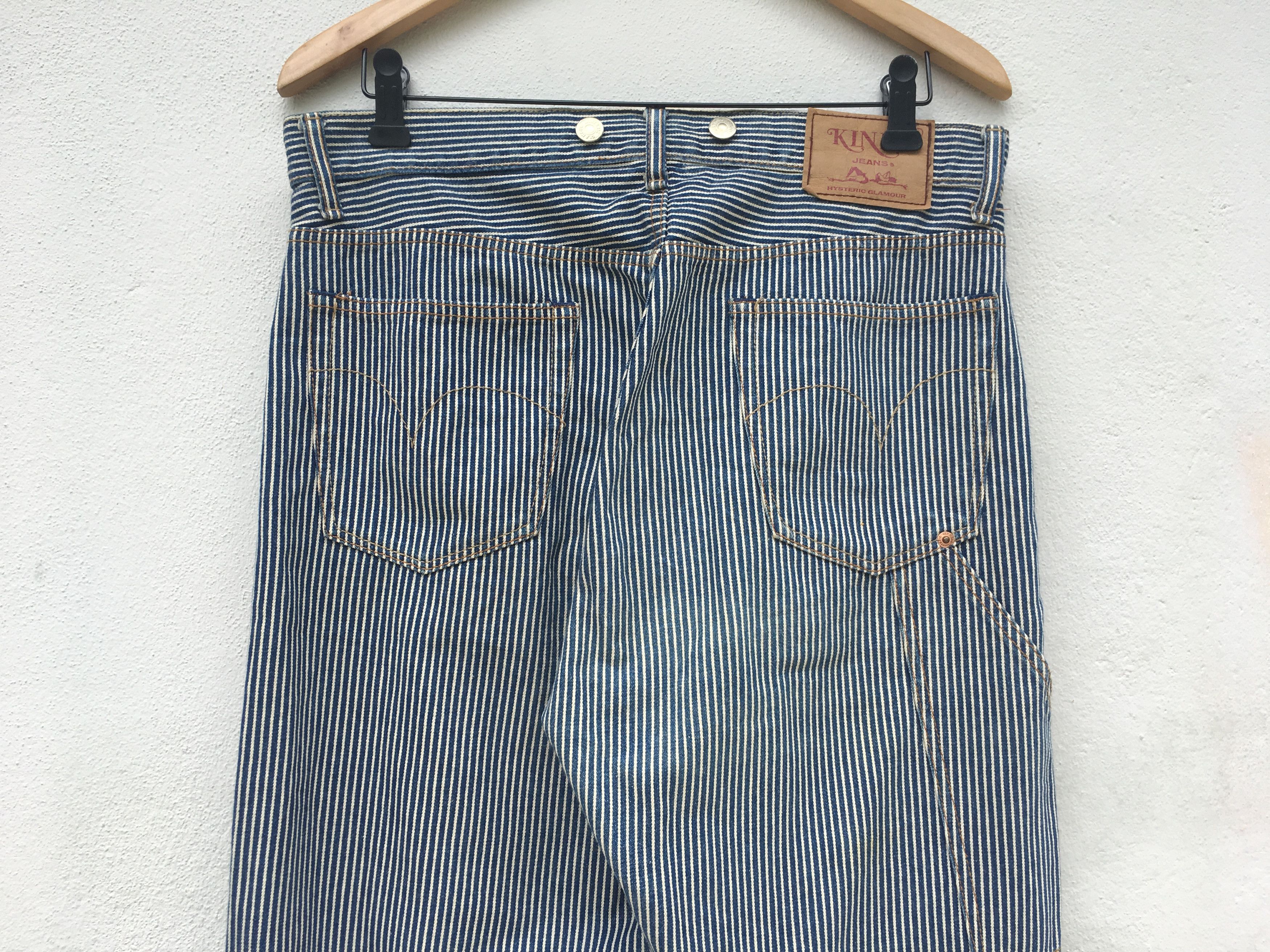 Hysteric Glamour Hysteric Glamour Rare KINKY STRIPES JEANS (Loose Cut) Size US 32 / EU 48 - 9 Thumbnail