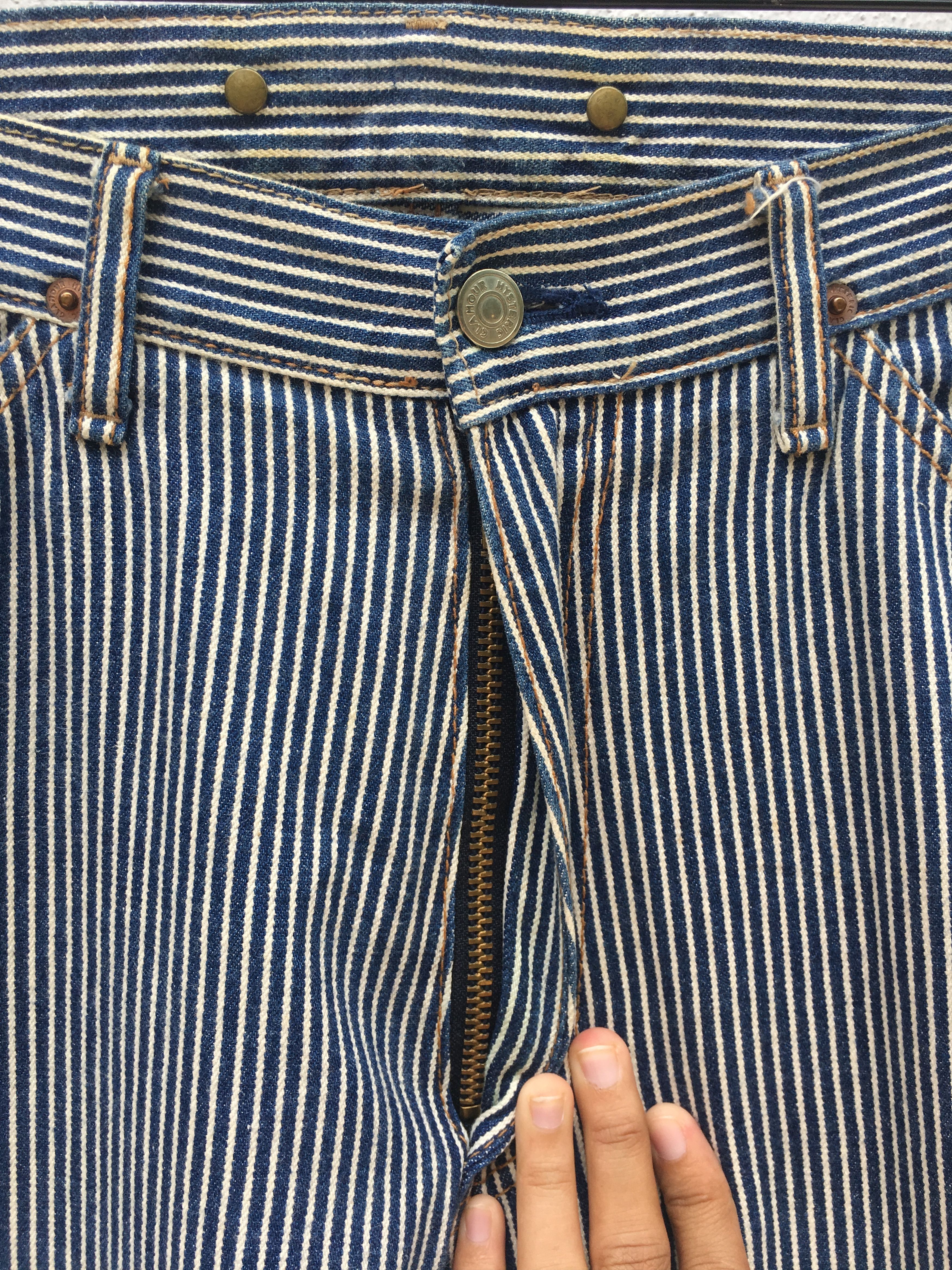 Hysteric Glamour Hysteric Glamour Rare KINKY STRIPES JEANS (Loose Cut) Size US 32 / EU 48 - 11 Thumbnail