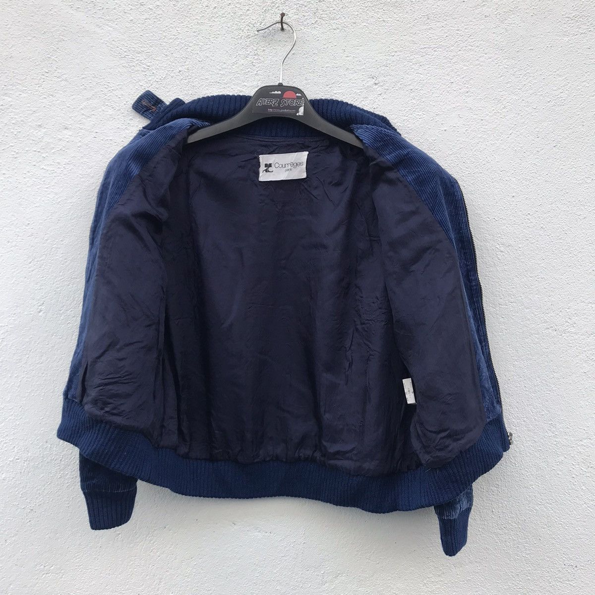 Courreges × Designer Courreges Paris Corduroy Bomber Style Jackets Size US XS / EU 42 / 0 - 6 Thumbnail