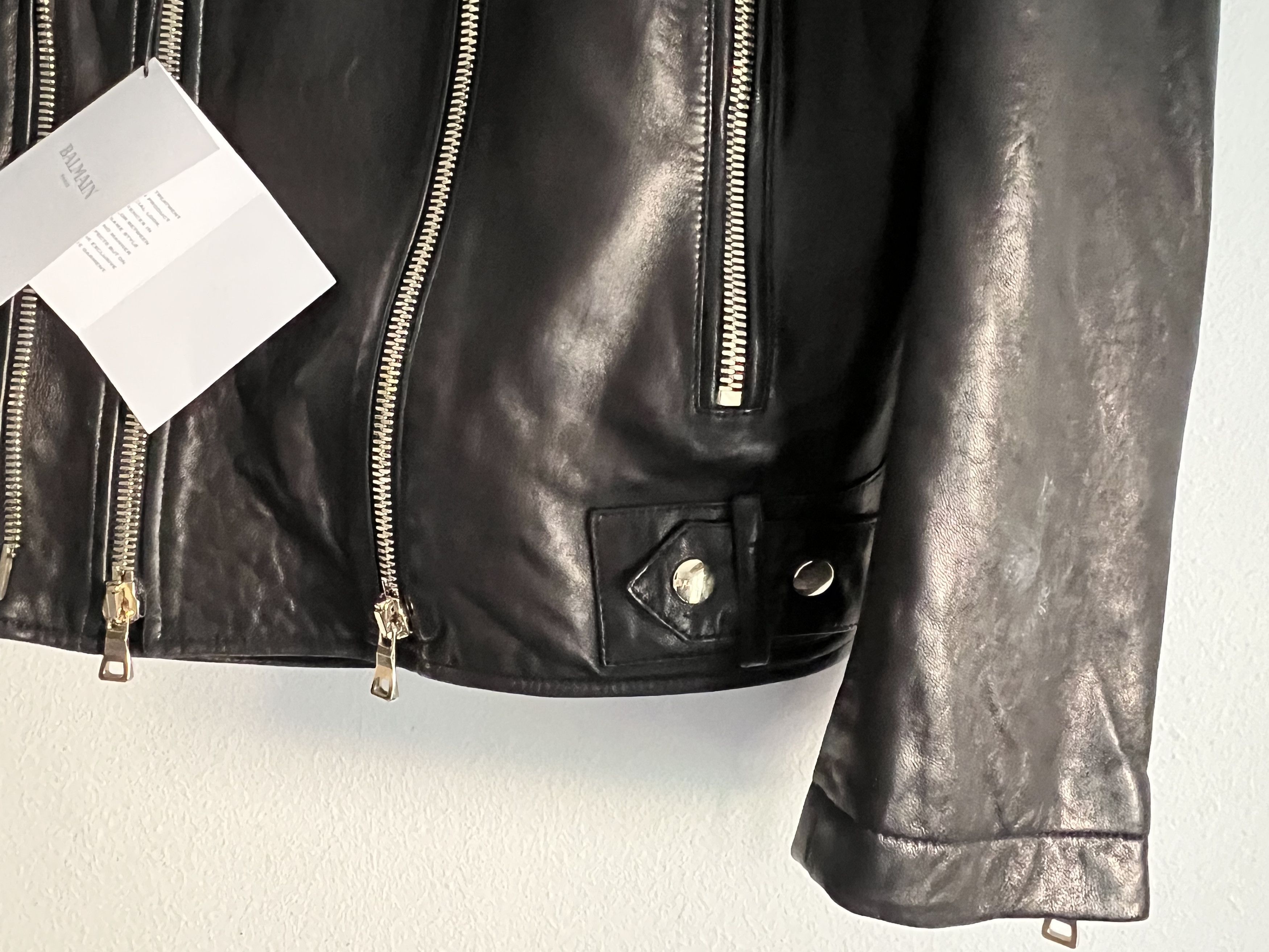 Balmain Iconic Leather Jacket by Balmain Size US L / EU 52-54 / 3 - 4 Thumbnail