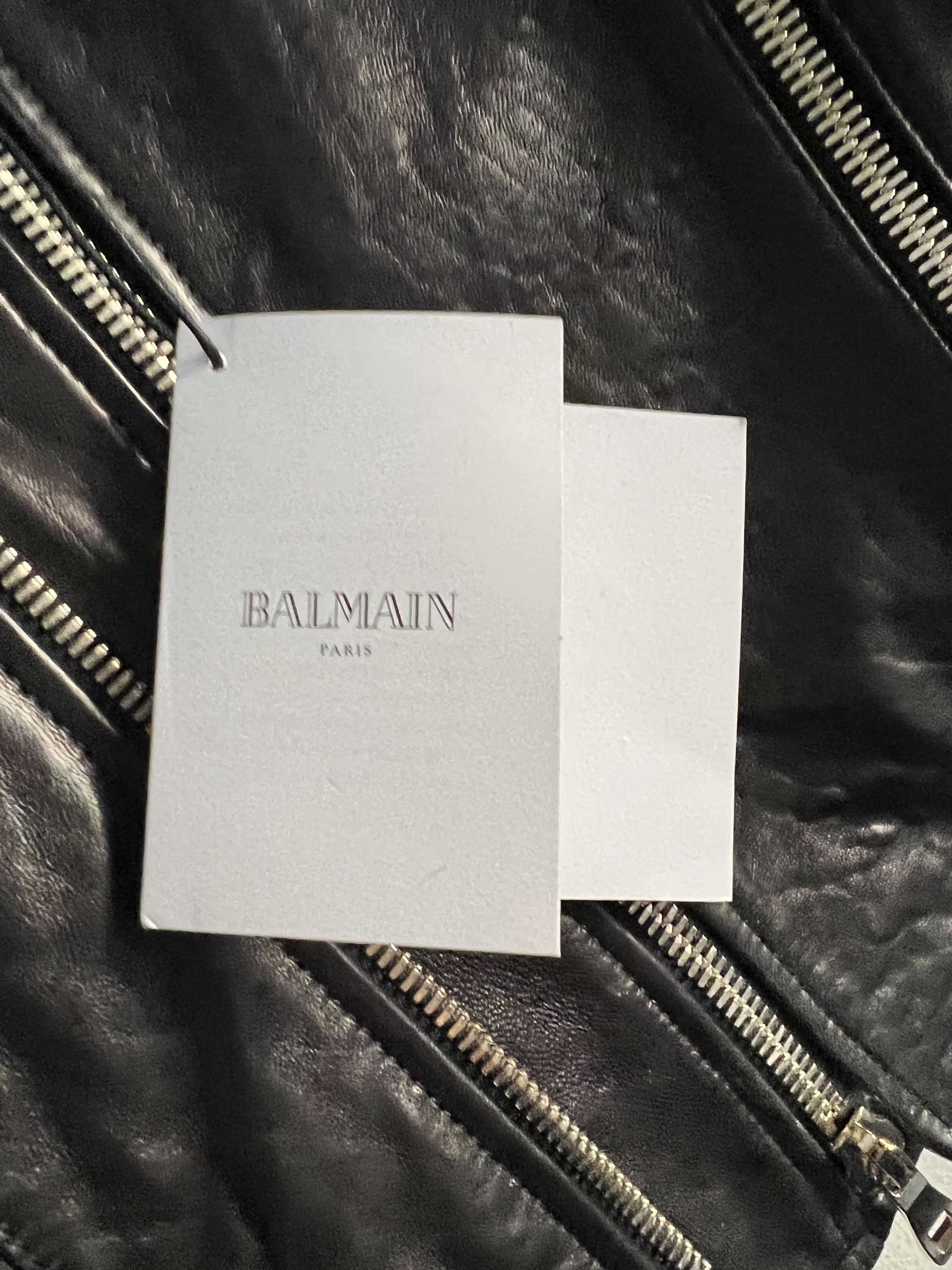 Balmain Iconic Leather Jacket by Balmain Size US L / EU 52-54 / 3 - 9 Thumbnail