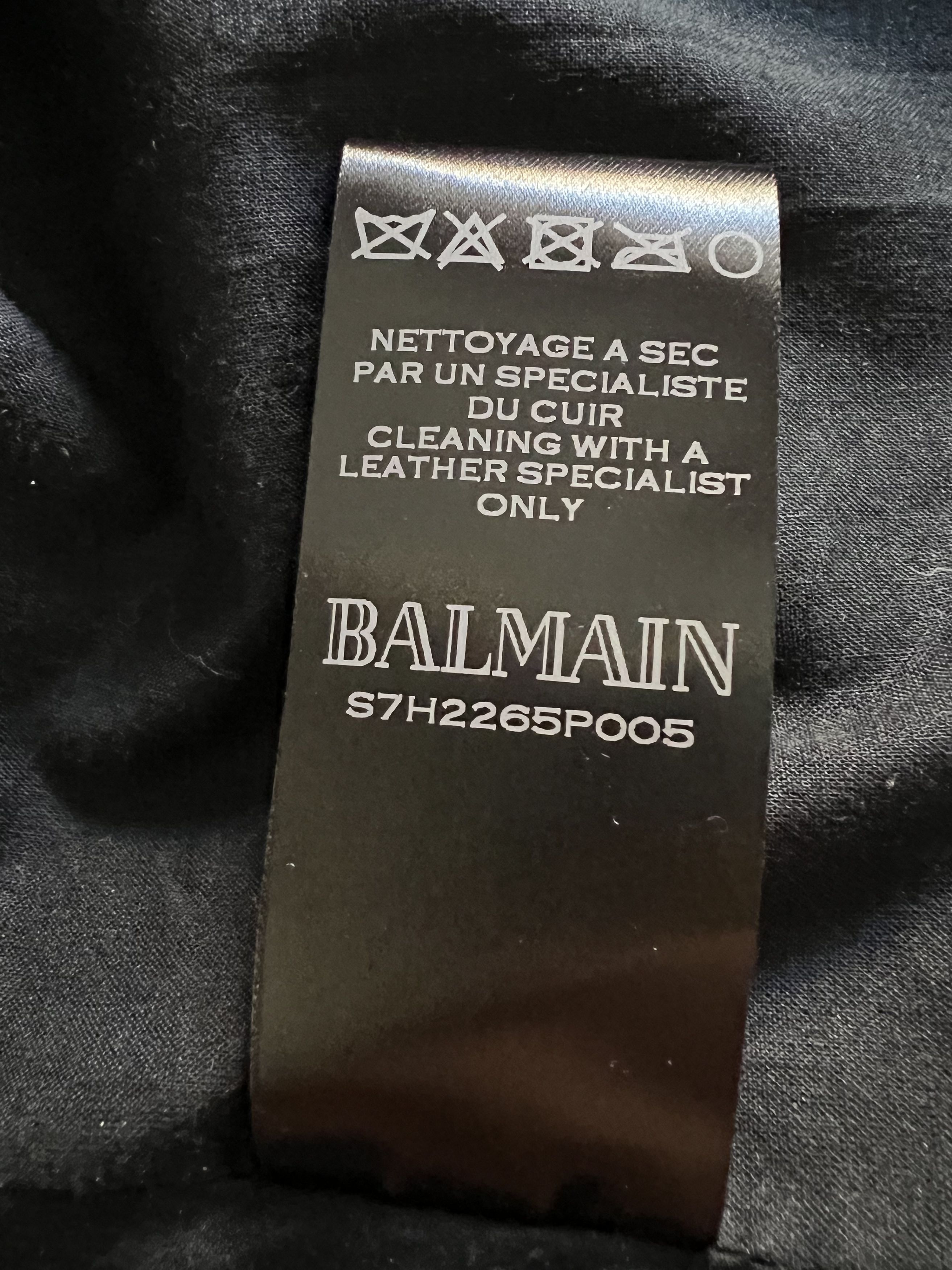 Balmain Iconic Leather Jacket by Balmain Size US L / EU 52-54 / 3 - 7 Thumbnail