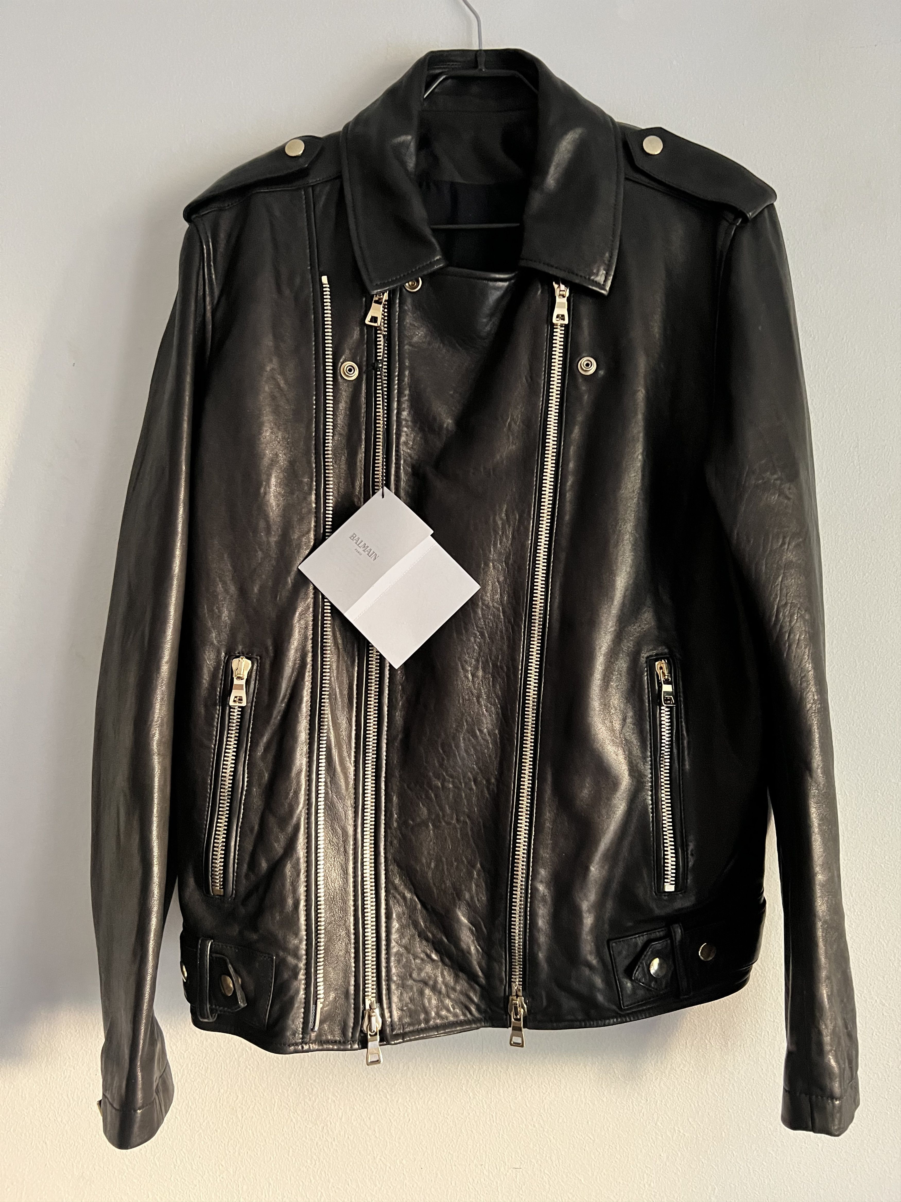 Balmain Iconic Leather Jacket by Balmain Size US L / EU 52-54 / 3 - 2 Thumbnail