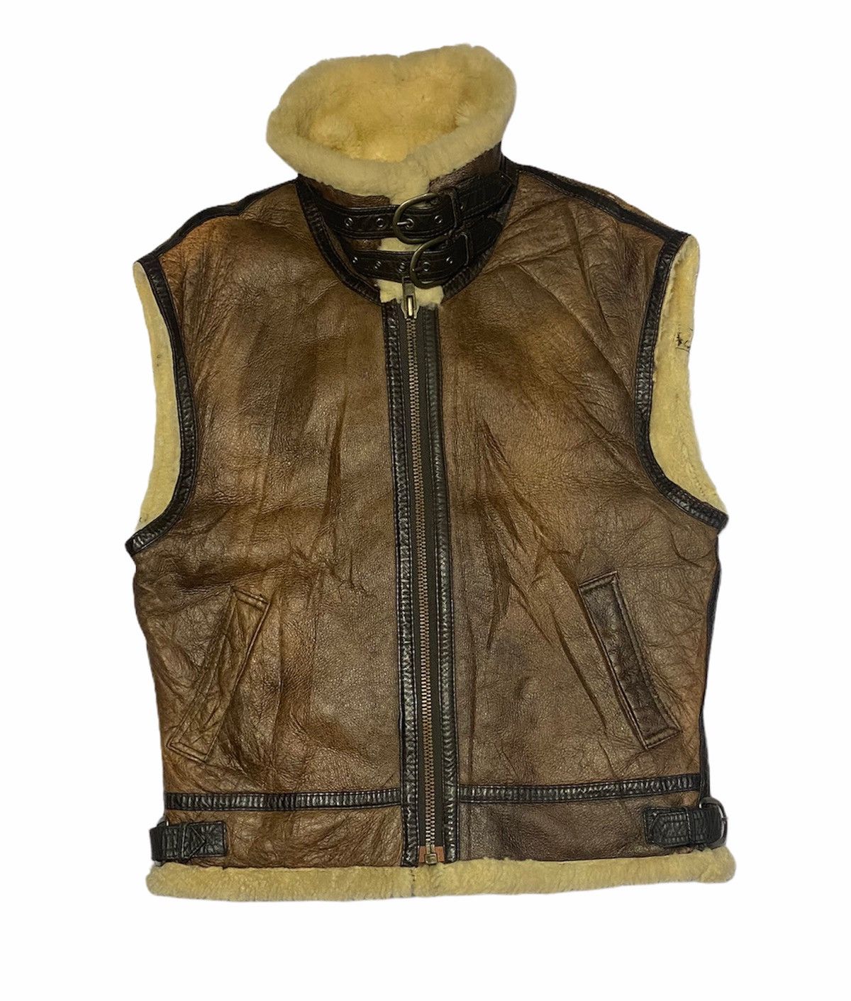 Other Vintage B3 Sheepskin Sleeveless Jacket Size US M / EU 48-50 / 2 - 6 Thumbnail
