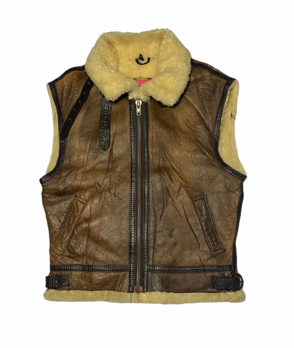 Other Vintage B3 Sheepskin Sleeveless Jacket Size US M / EU 48-50 / 2 - 1 Thumbnail