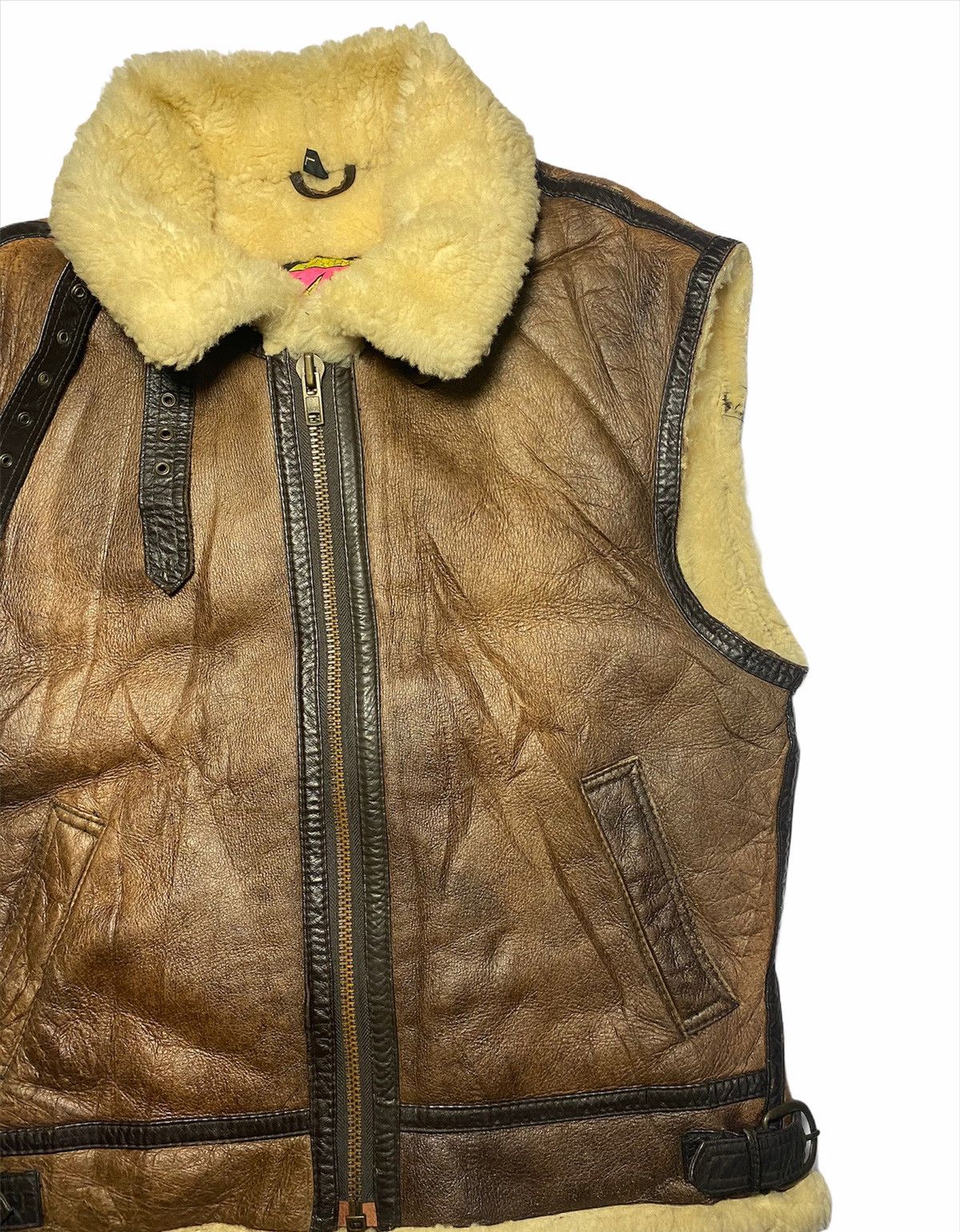 Other Vintage B3 Sheepskin Sleeveless Jacket Size US M / EU 48-50 / 2 - 5 Thumbnail