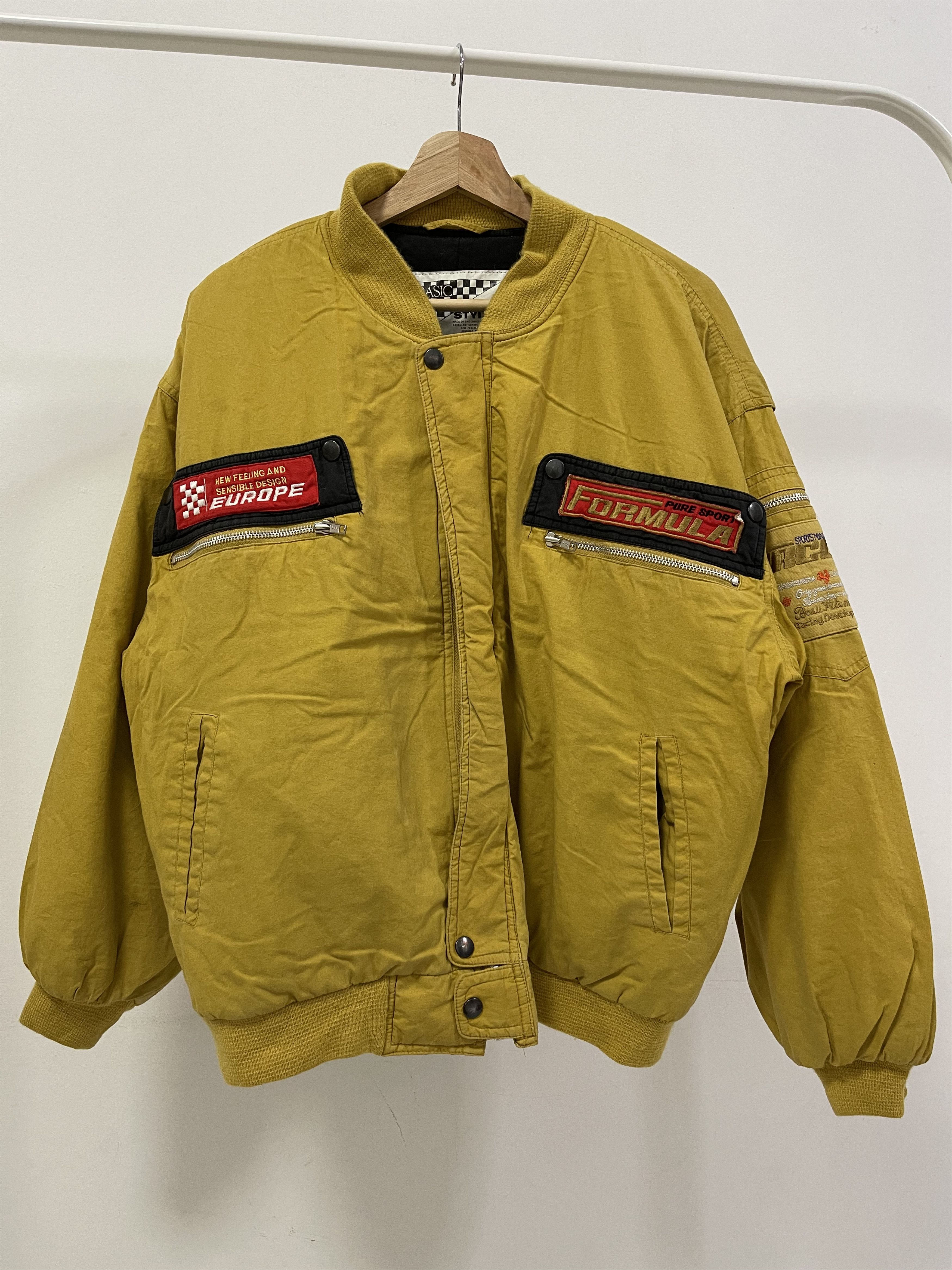 Vintage Rider Style Racing Circuit Bomber Jacket