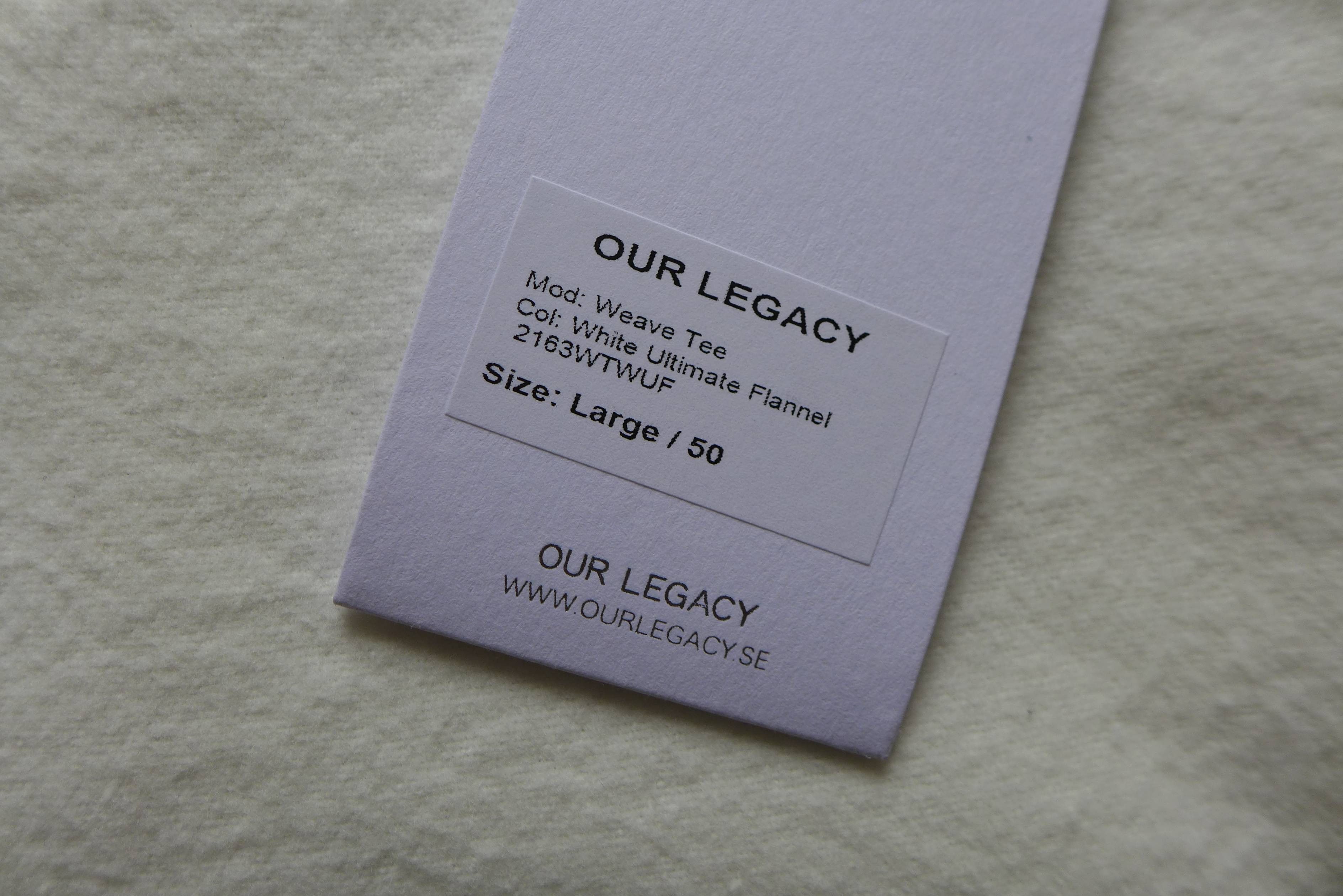 Our Legacy Our Legacy Weave Tee -- White Ultimate Flannel Size US L / EU 52-54 / 3 - 10 Thumbnail