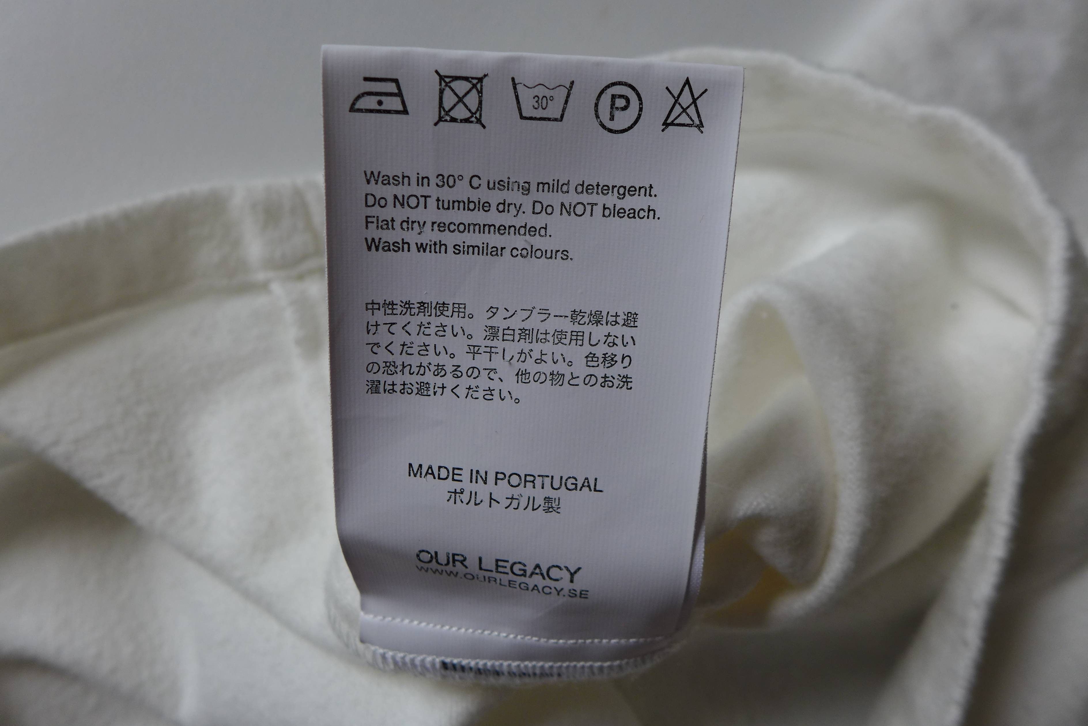 Our Legacy Our Legacy Weave Tee -- White Ultimate Flannel Size US L / EU 52-54 / 3 - 12 Thumbnail