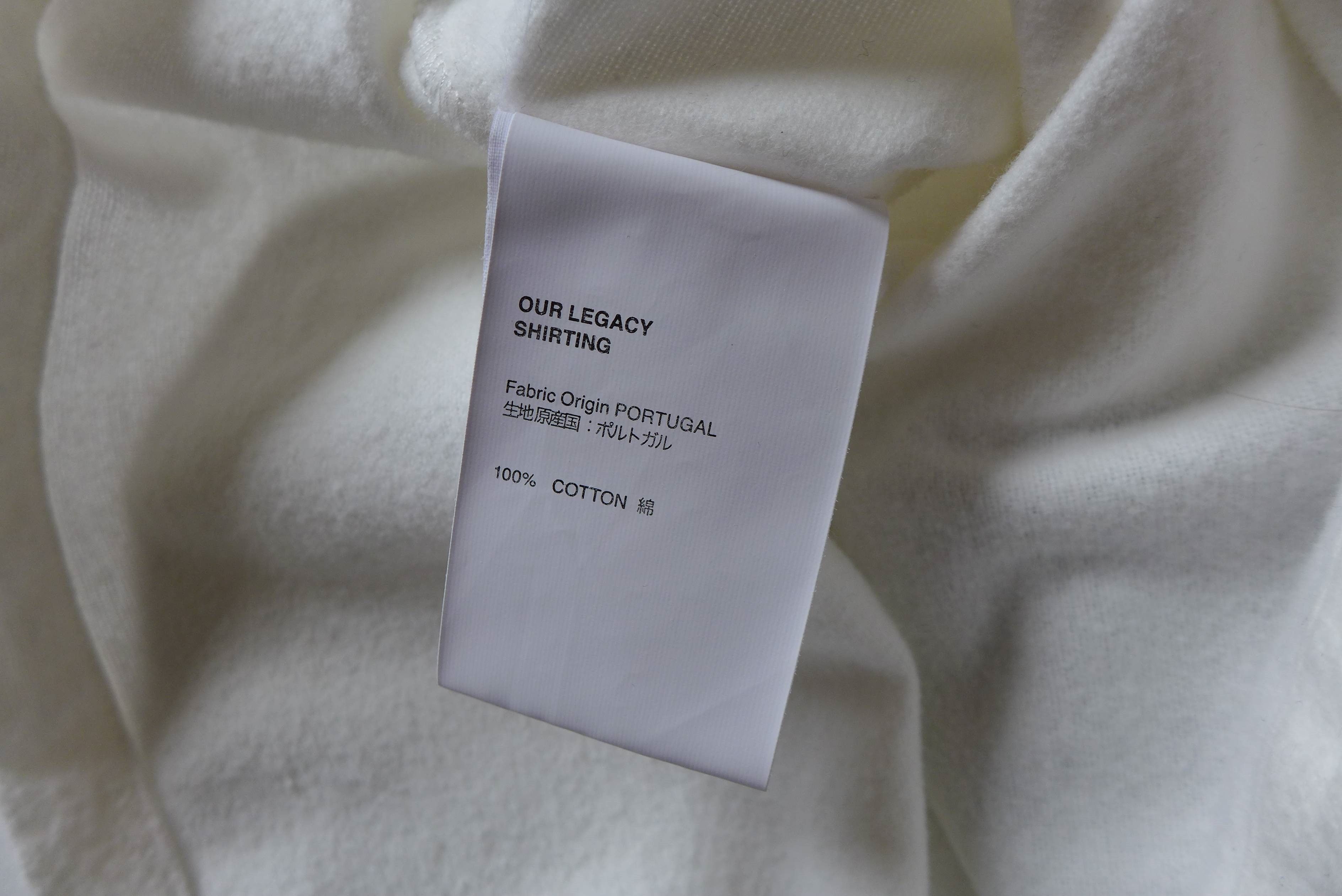 Our Legacy Our Legacy Weave Tee -- White Ultimate Flannel Size US L / EU 52-54 / 3 - 11 Thumbnail
