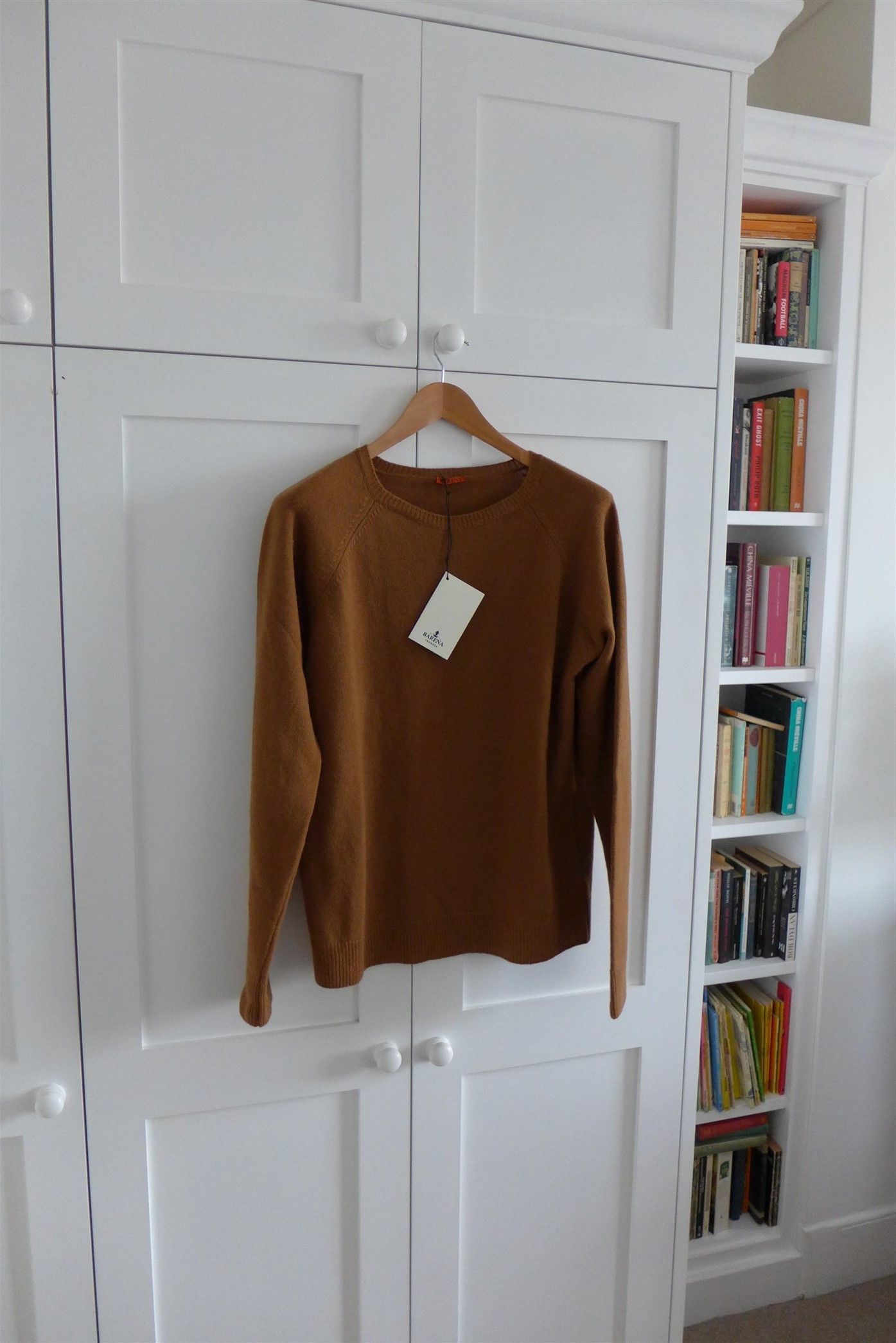 image of Barena Giro Cosy Sweater Knit - Brown Cashmere Wool, Men's (Size XL)