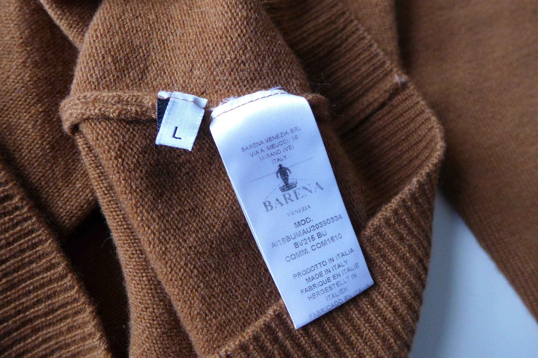 Barena Barena Giro Cosy Sweater Knit - Brown Cashmere Wool Size US L / EU 52-54 / 3 - 10 Thumbnail