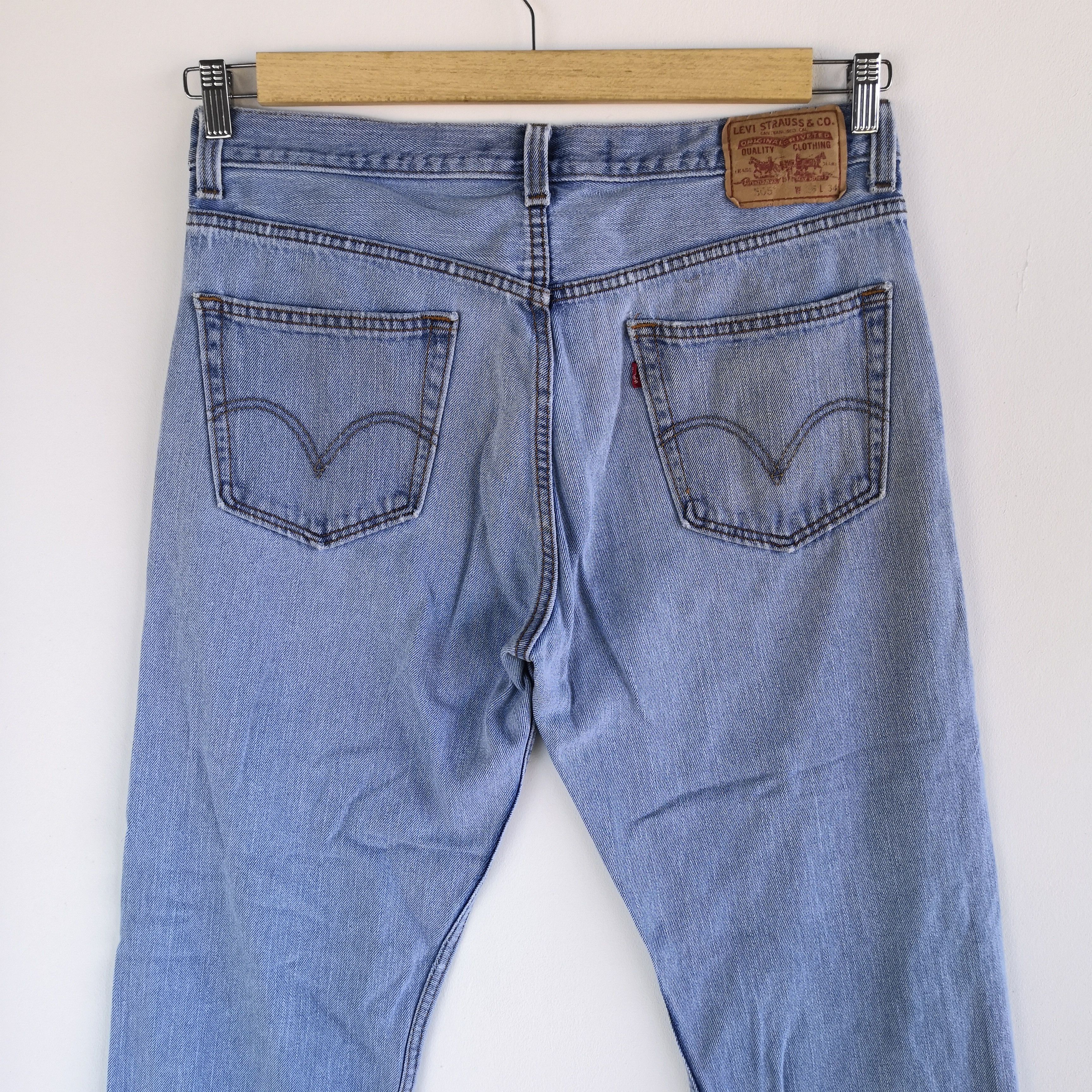 Levi's Vintage Levis Distressed Jeans Sun Faded Levi's Denim Pants Size US 34 / EU 50 - 6 Thumbnail