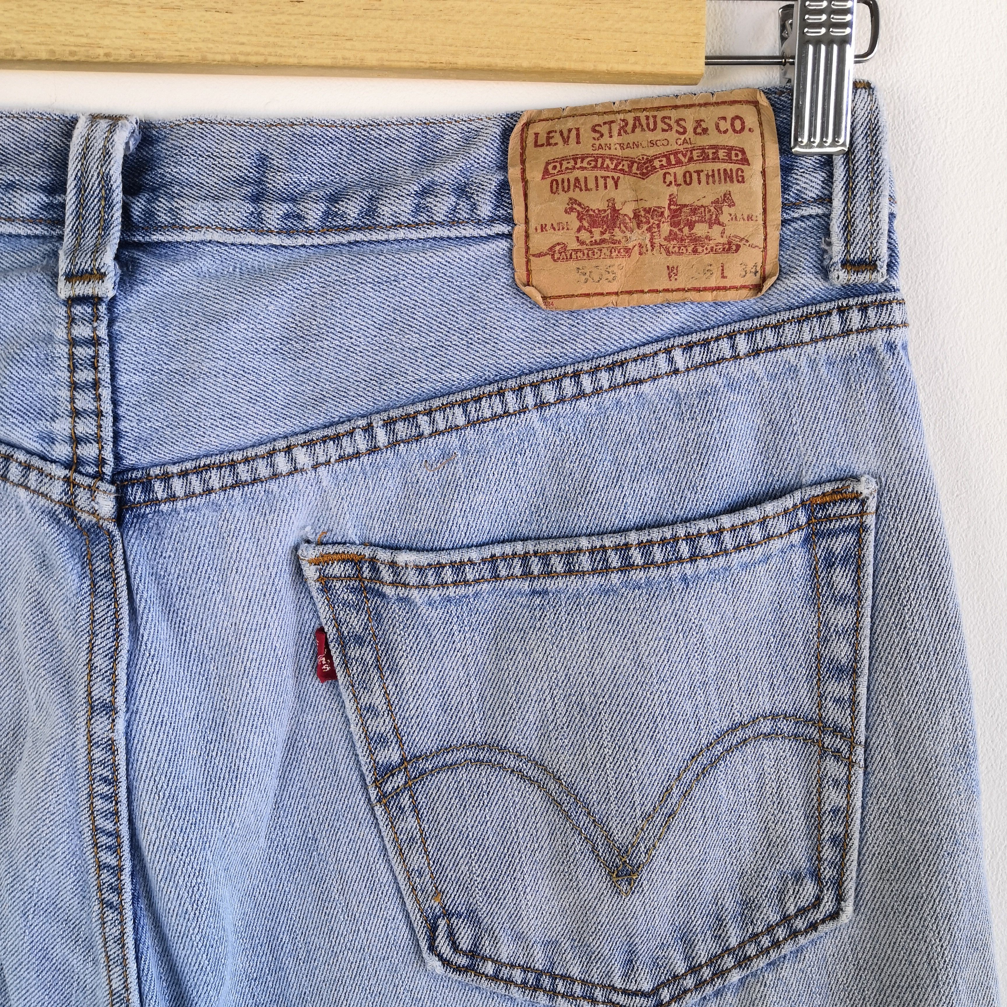Levi's Vintage Levis Distressed Jeans Sun Faded Levi's Denim Pants Size US 34 / EU 50 - 7 Thumbnail