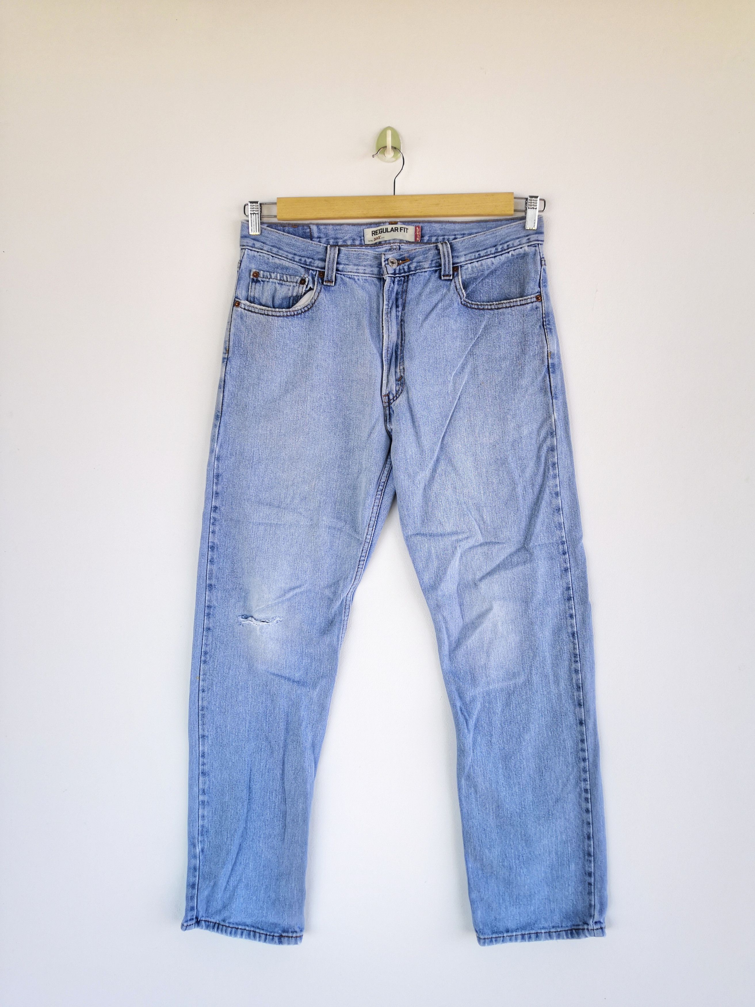Levi's Vintage Levis Distressed Jeans Sun Faded Levi's Denim Pants Size US 34 / EU 50 - 1 Thumbnail