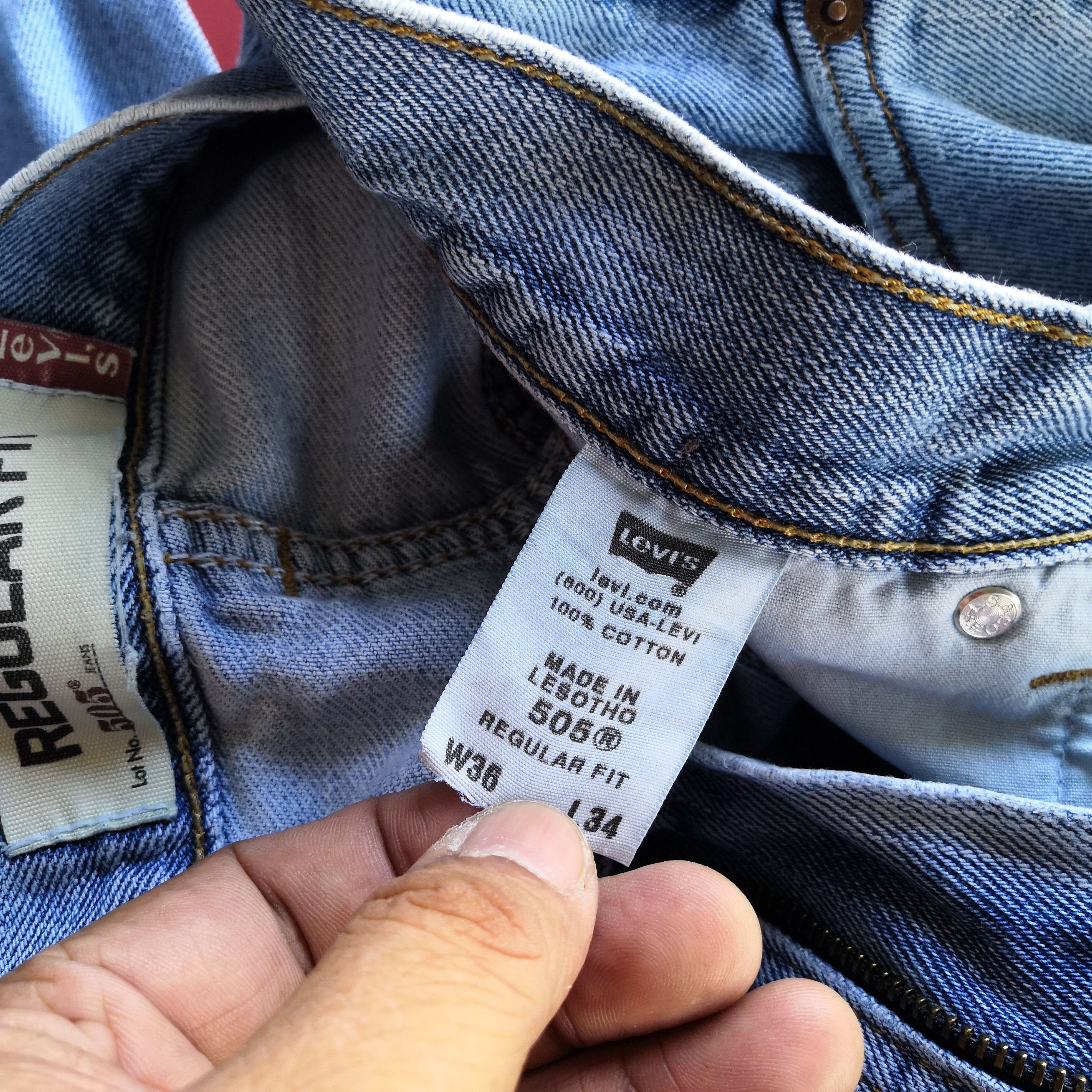 Levi's Vintage Levis Distressed Jeans Sun Faded Levi's Denim Pants Size US 34 / EU 50 - 11 Thumbnail