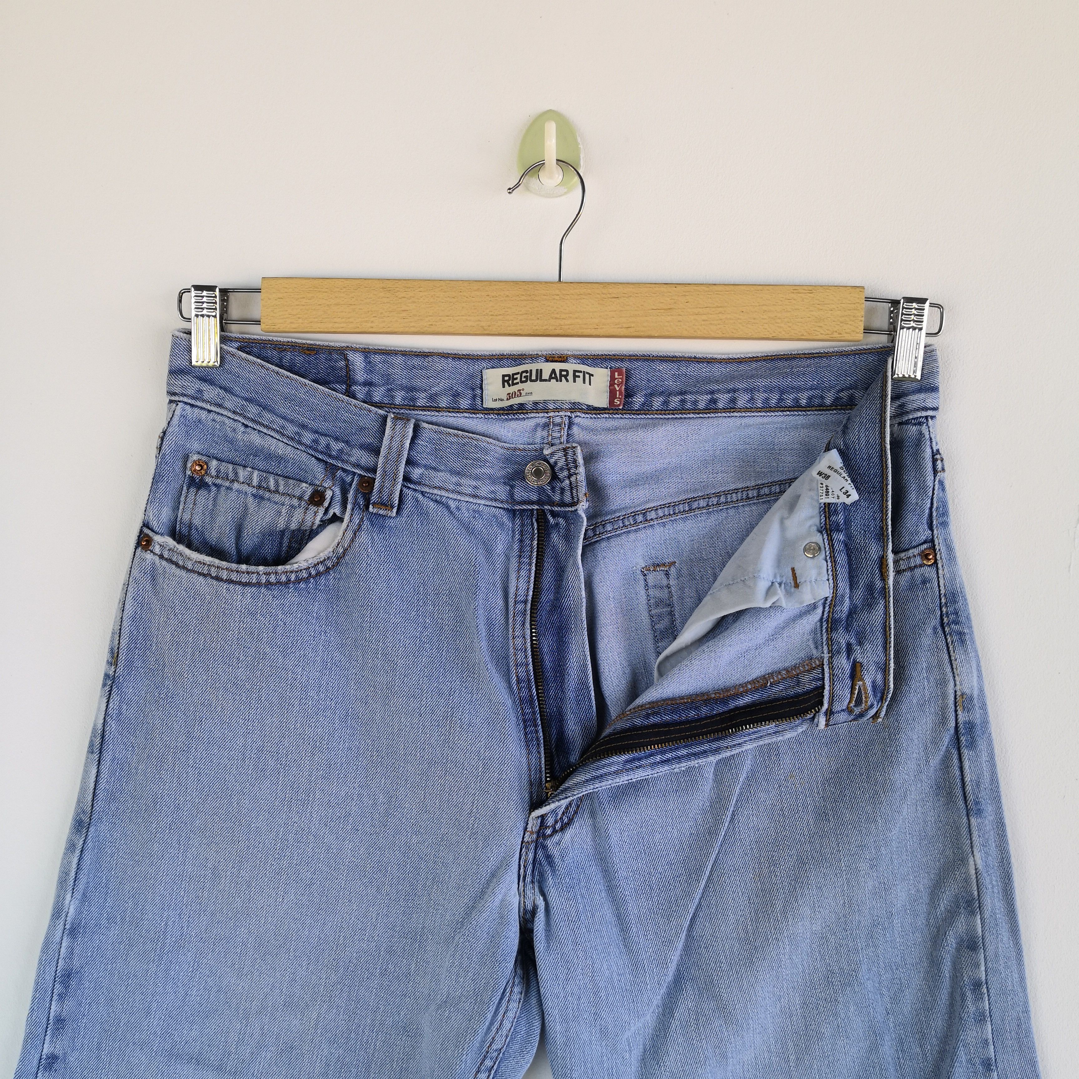 Levi's Vintage Levis Distressed Jeans Sun Faded Levi's Denim Pants Size US 34 / EU 50 - 8 Thumbnail