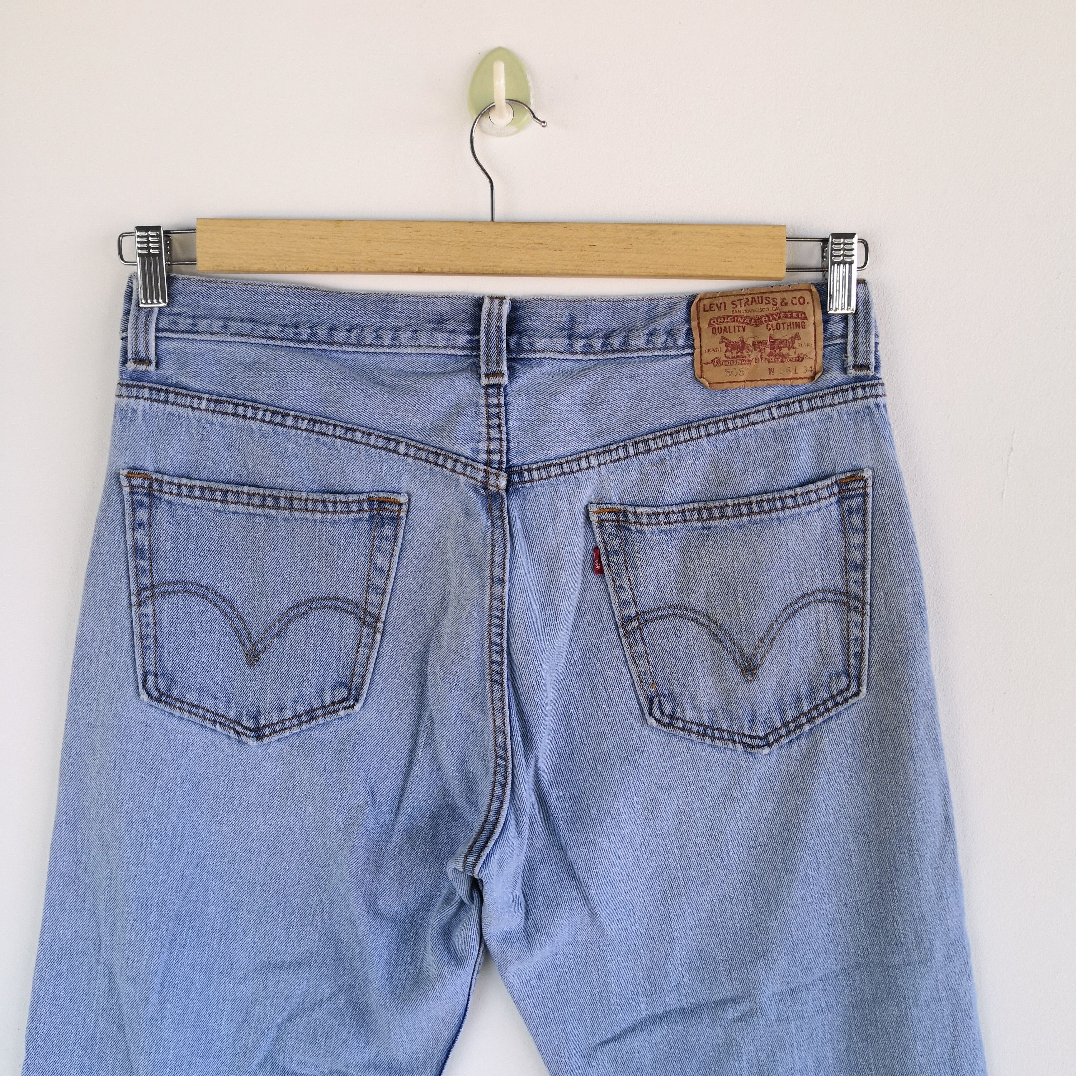 Levi's Vintage Levis Distressed Jeans Sun Faded Levi's Denim Pants Size US 34 / EU 50 - 5 Thumbnail