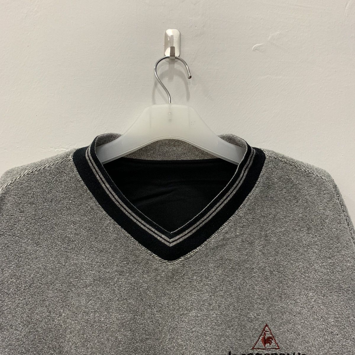 Le Coq Sportif LE COQ SPORTIF reversible sweatshirt spell out big logo.. Size US L / EU 52-54 / 3 - 12 Thumbnail