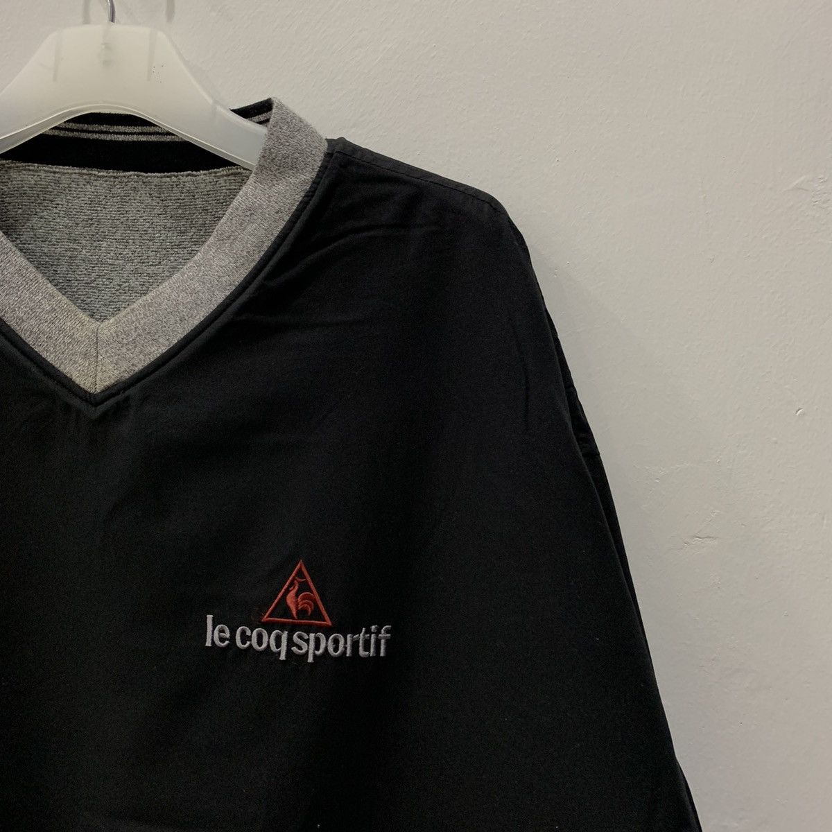Le Coq Sportif LE COQ SPORTIF reversible sweatshirt spell out big logo.. Size US L / EU 52-54 / 3 - 3 Thumbnail