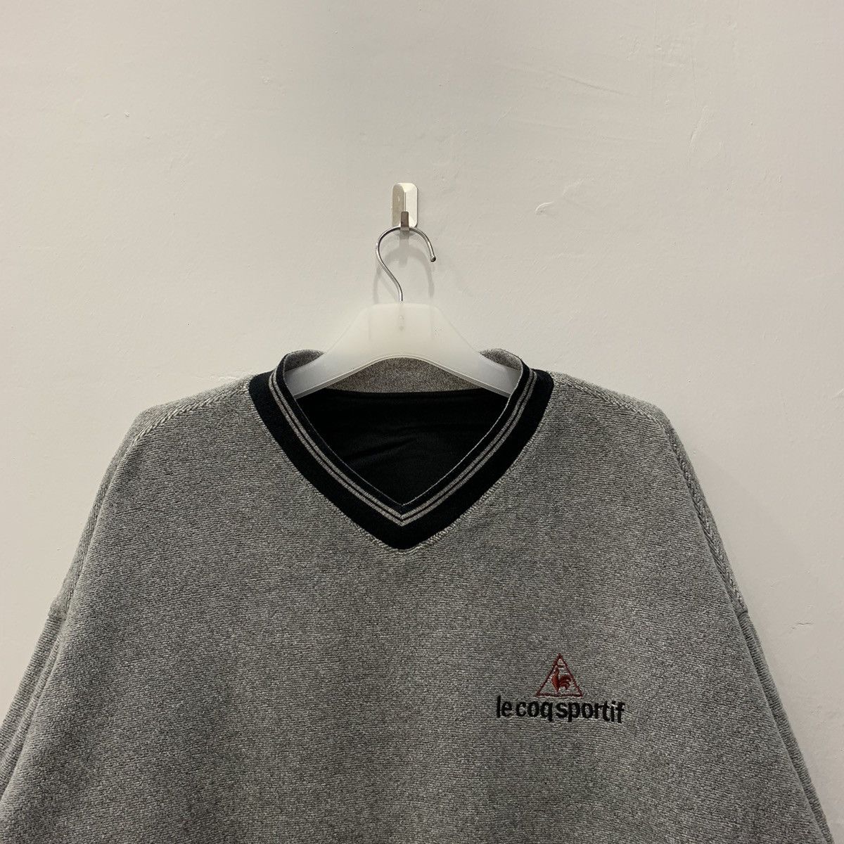 Le Coq Sportif LE COQ SPORTIF reversible sweatshirt spell out big logo.. Size US L / EU 52-54 / 3 - 10 Thumbnail
