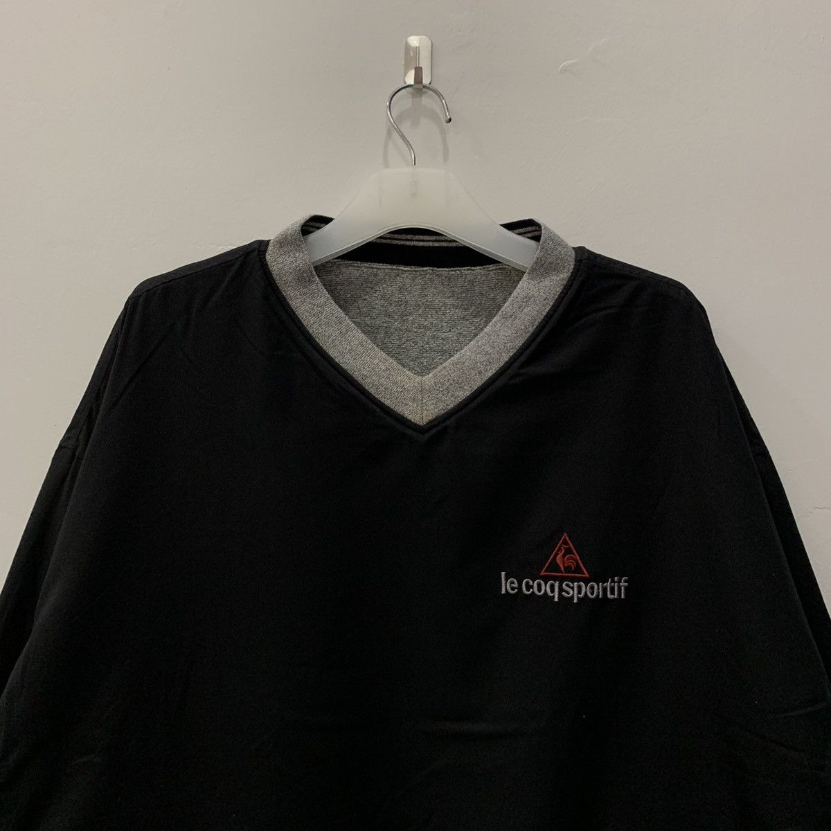 Le Coq Sportif LE COQ SPORTIF reversible sweatshirt spell out big logo.. Size US L / EU 52-54 / 3 - 2 Thumbnail