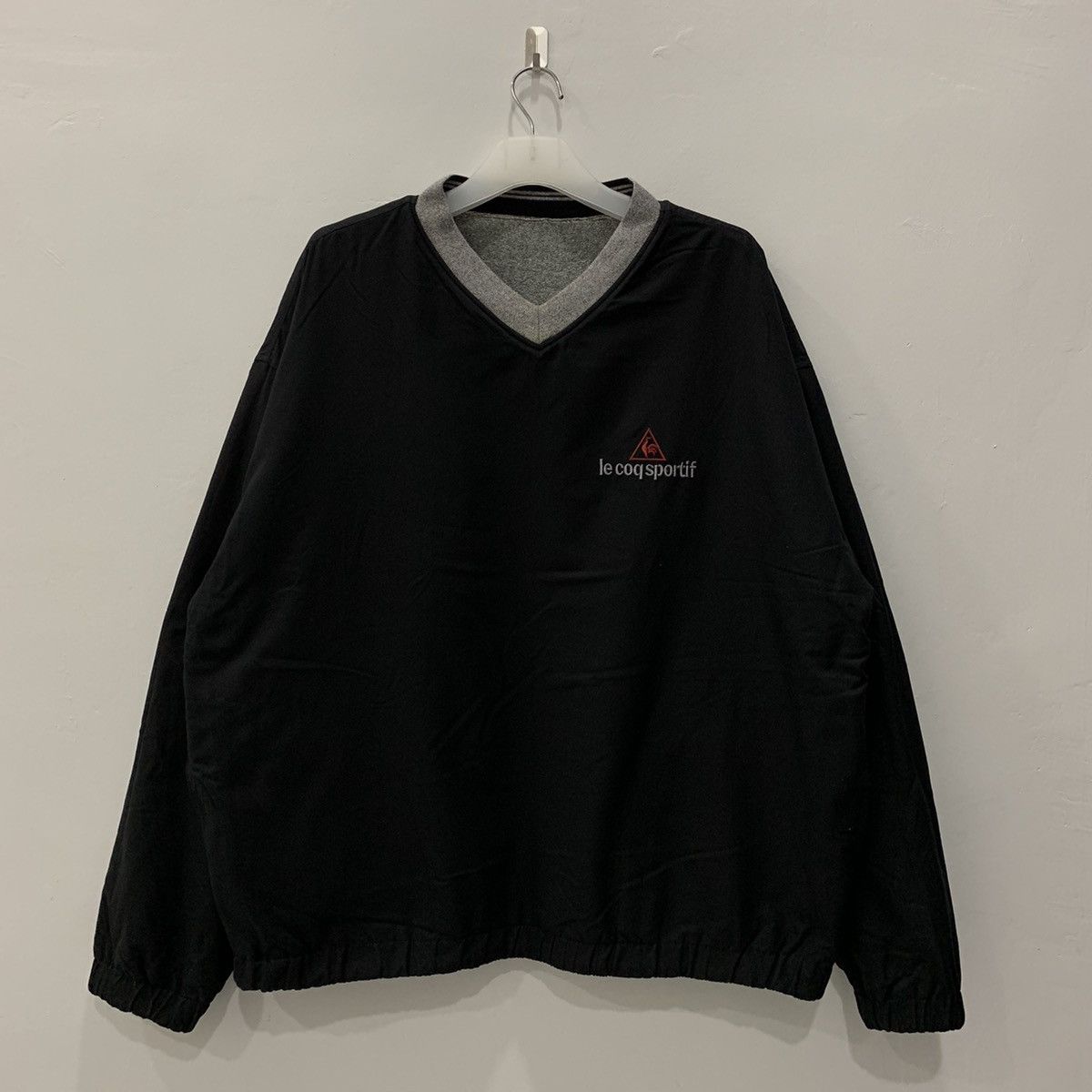 Le Coq Sportif LE COQ SPORTIF reversible sweatshirt spell out big logo.. Size US L / EU 52-54 / 3 - 1 Thumbnail
