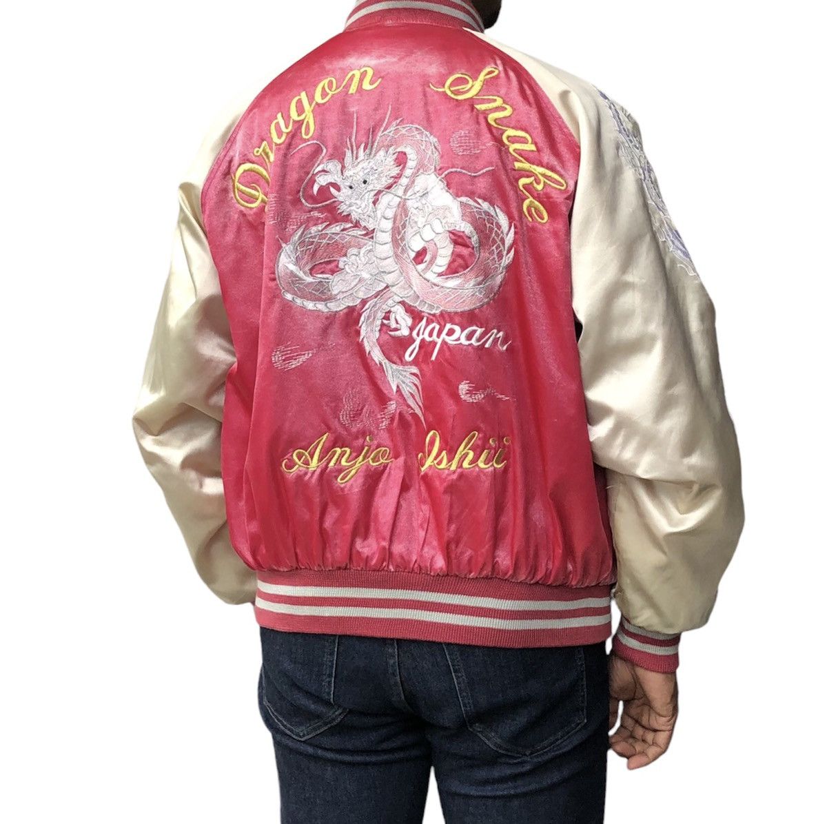 Japanese Brand Japanese Traditional Style Dragon Snack Anjo Ishii Sukajan Size US M / EU 48-50 / 2 - 3 Thumbnail