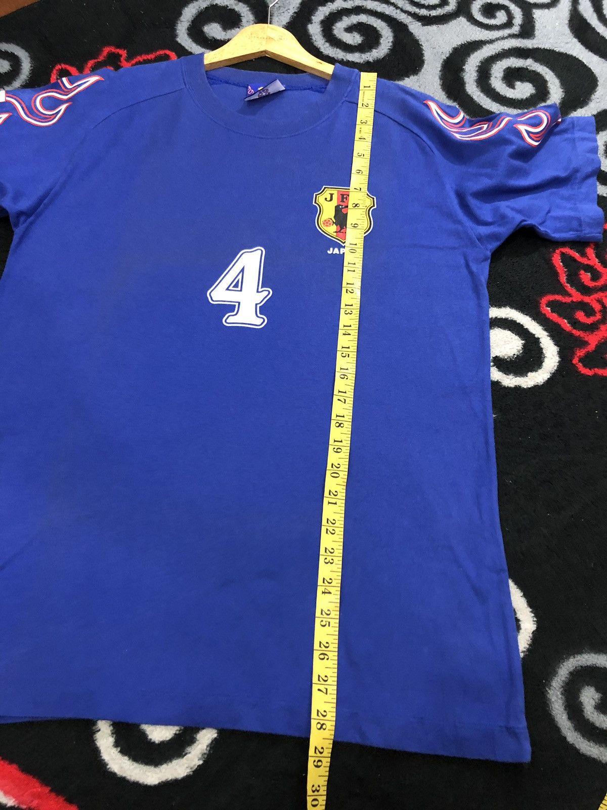 Japanese Brand Vintage Japanese Football Association JFA No.4 Ihara TShirt Size US L / EU 52-54 / 3 - 9 Thumbnail