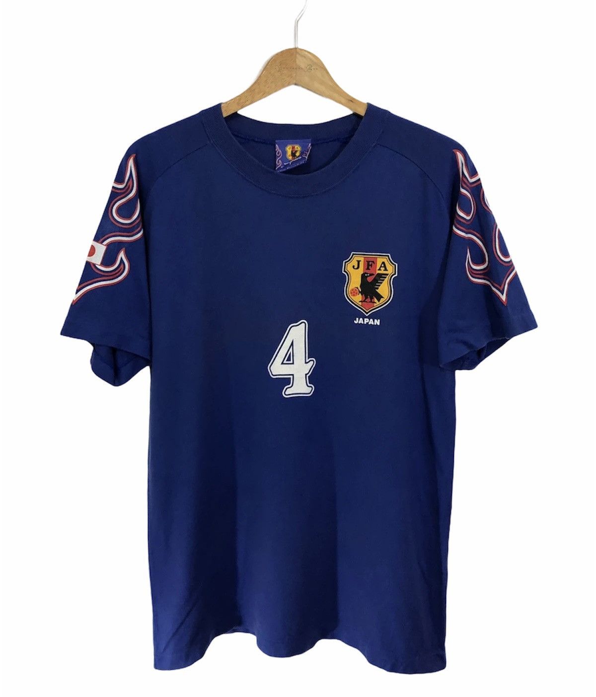 Japanese Brand Vintage Japanese Football Association JFA No.4 Ihara TShirt Size US L / EU 52-54 / 3 - 1 Thumbnail