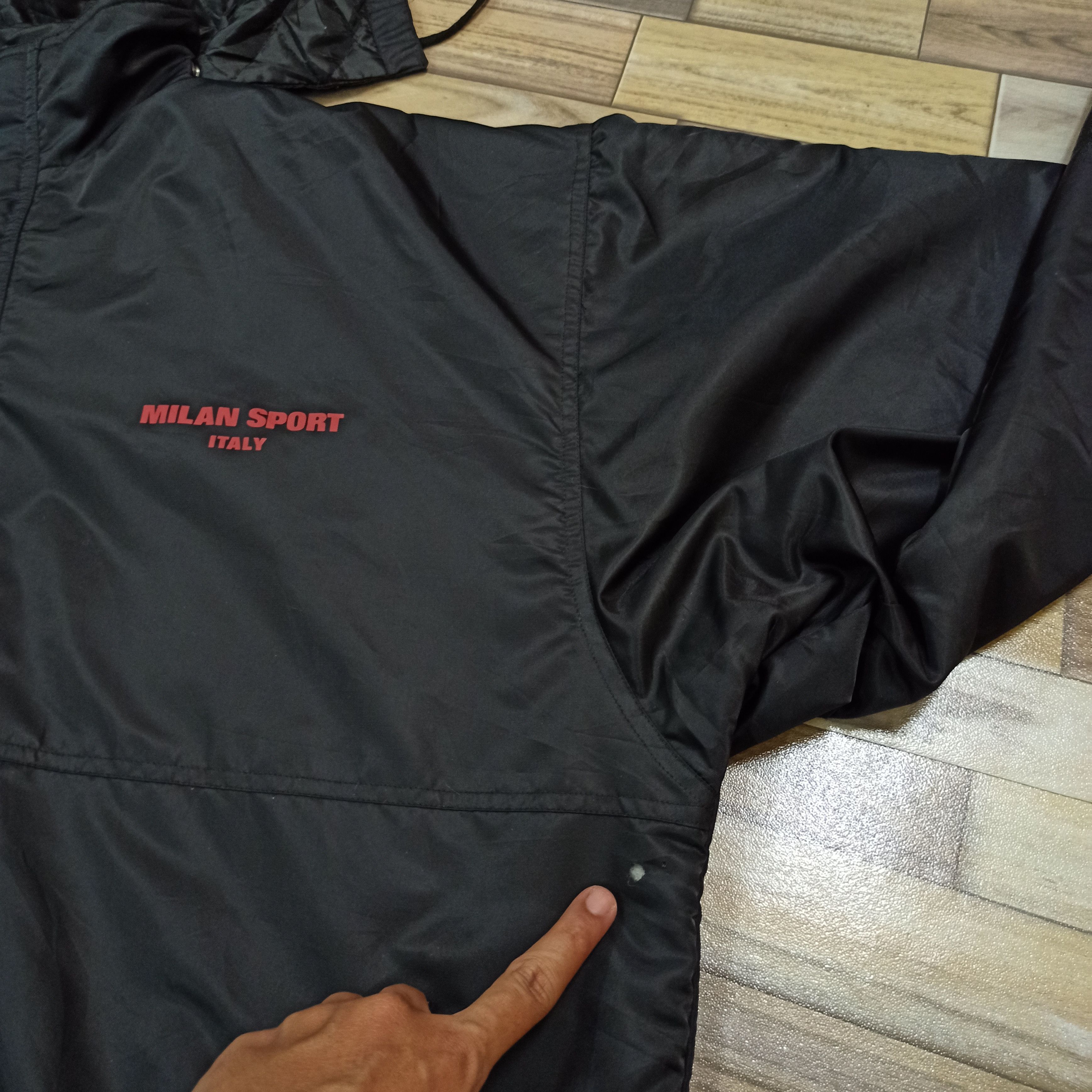 Sports Specialties Vintage AC Milan Associazion Calcio Long Jacket Hoodie Size US L / EU 52-54 / 3 - 10 Thumbnail