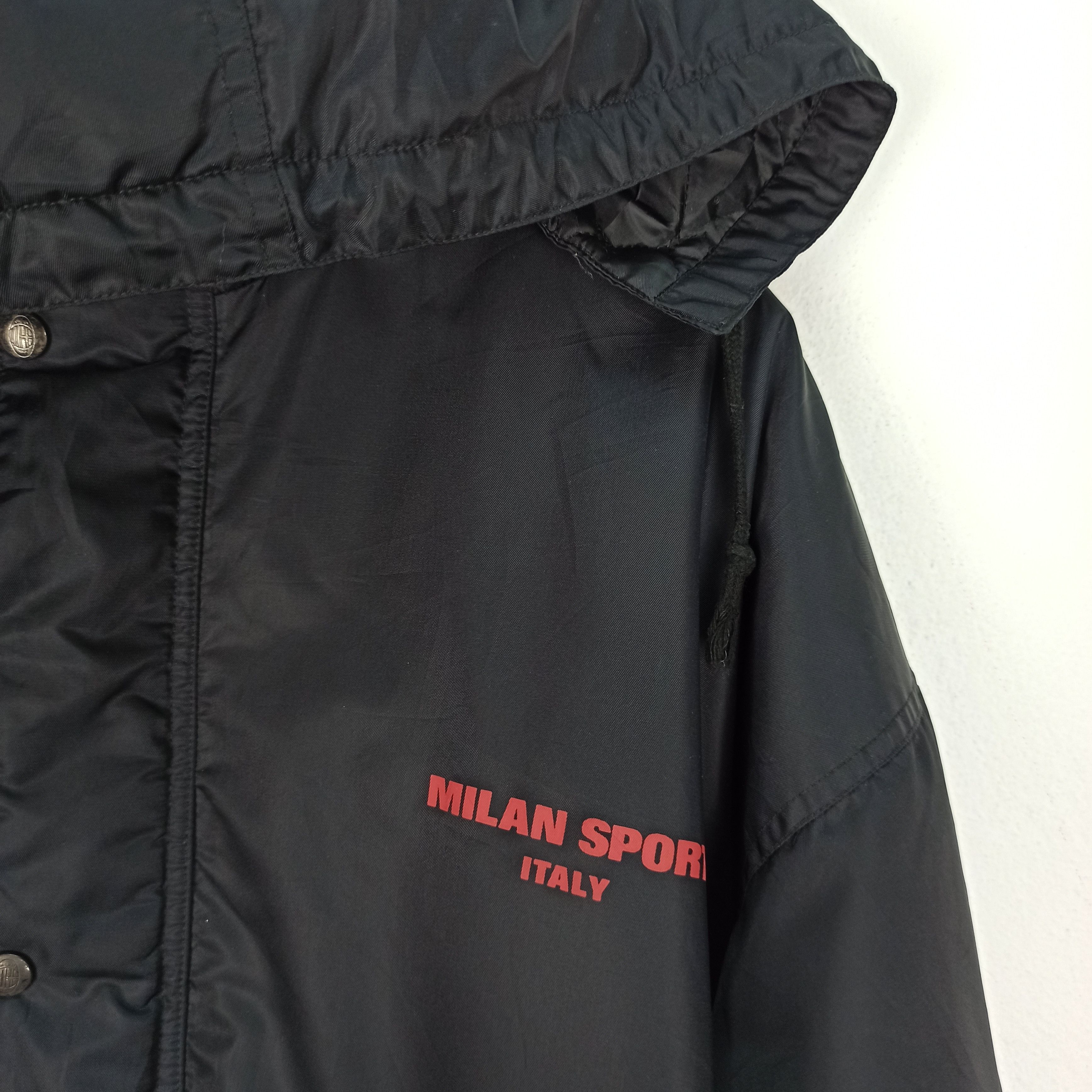 Sports Specialties Vintage AC Milan Associazion Calcio Long Jacket Hoodie Size US L / EU 52-54 / 3 - 3 Thumbnail