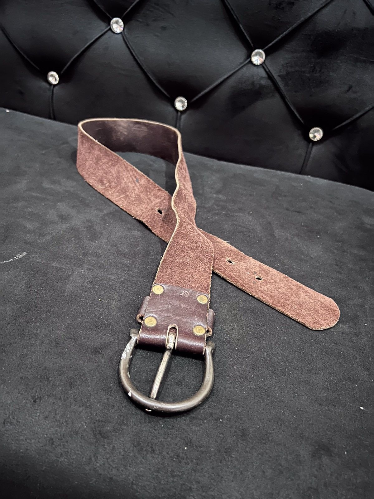 Leather Unbrand Leather Buckle Belt Size ONE SIZE - 7 Thumbnail