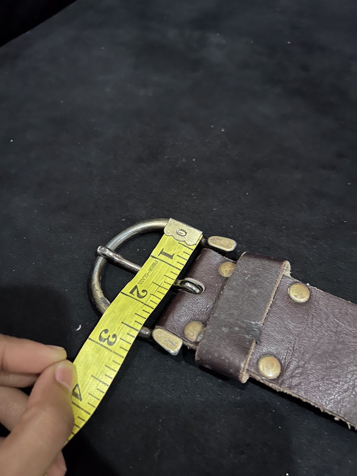 Leather Unbrand Leather Buckle Belt Size ONE SIZE - 11 Thumbnail