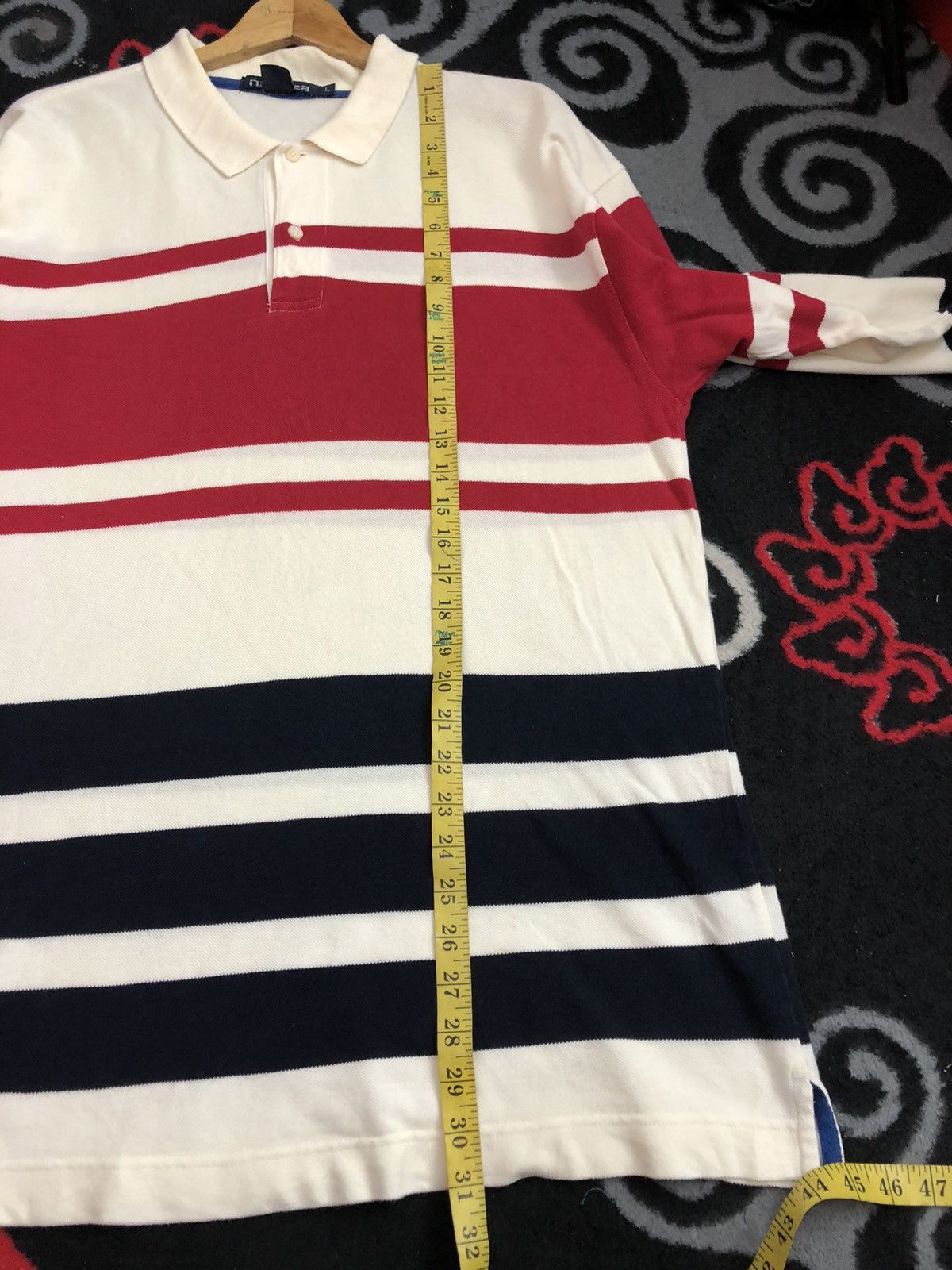 Nautica Vintage Nautica Navigation Long Sleeve Polo Shirt Size US L / EU 52-54 / 3 - 7 Thumbnail