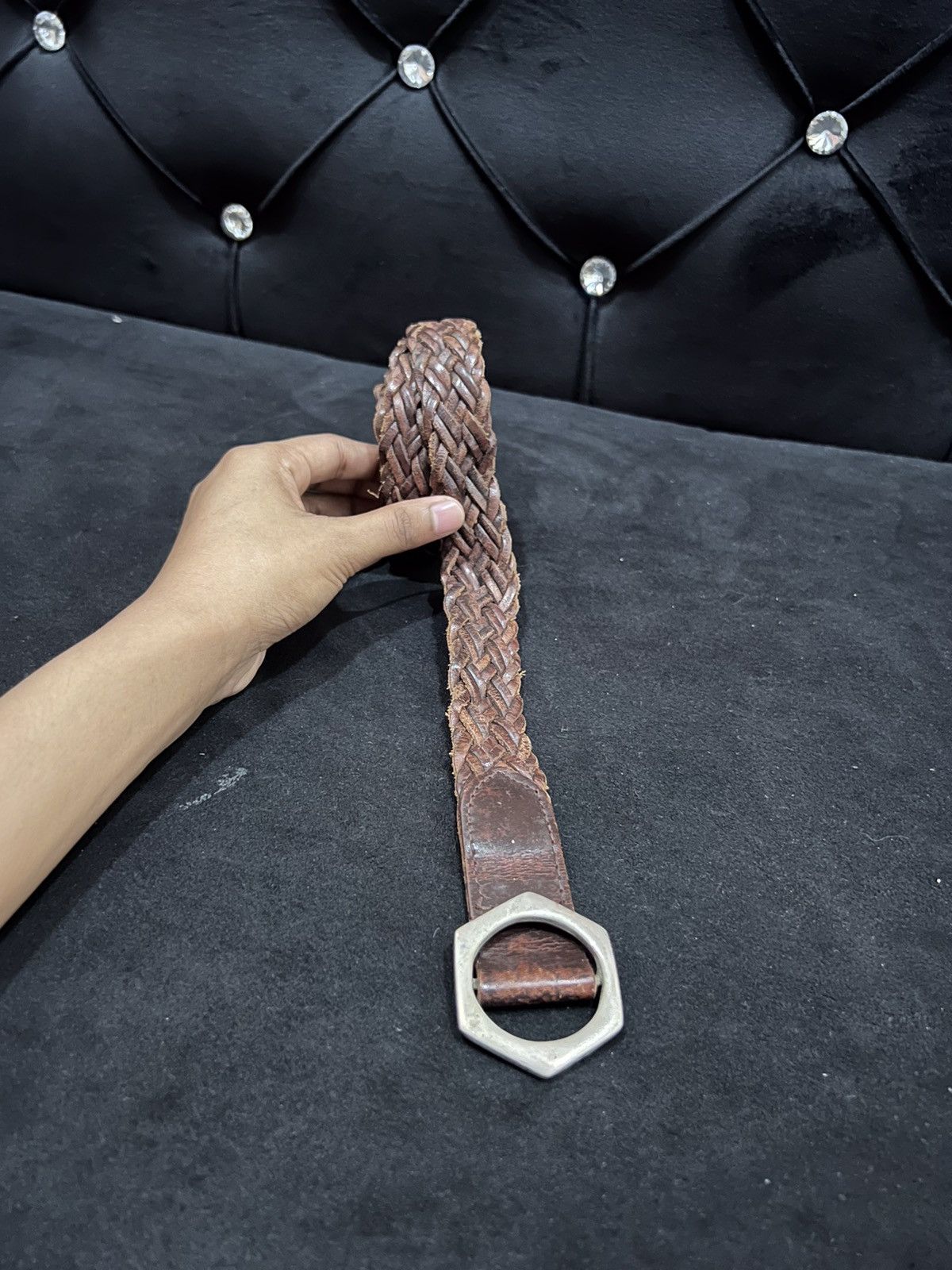 Leather Unbrand Leather Buckle Belt Size ONE SIZE - 2 Thumbnail