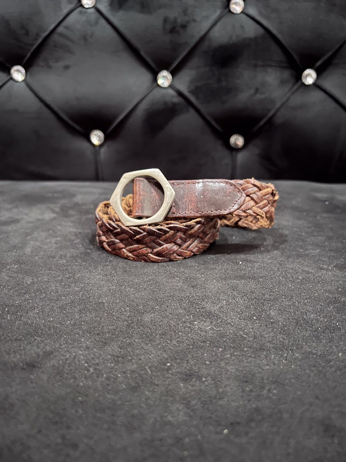 Leather Unbrand Leather Buckle Belt Size ONE SIZE - 3 Thumbnail
