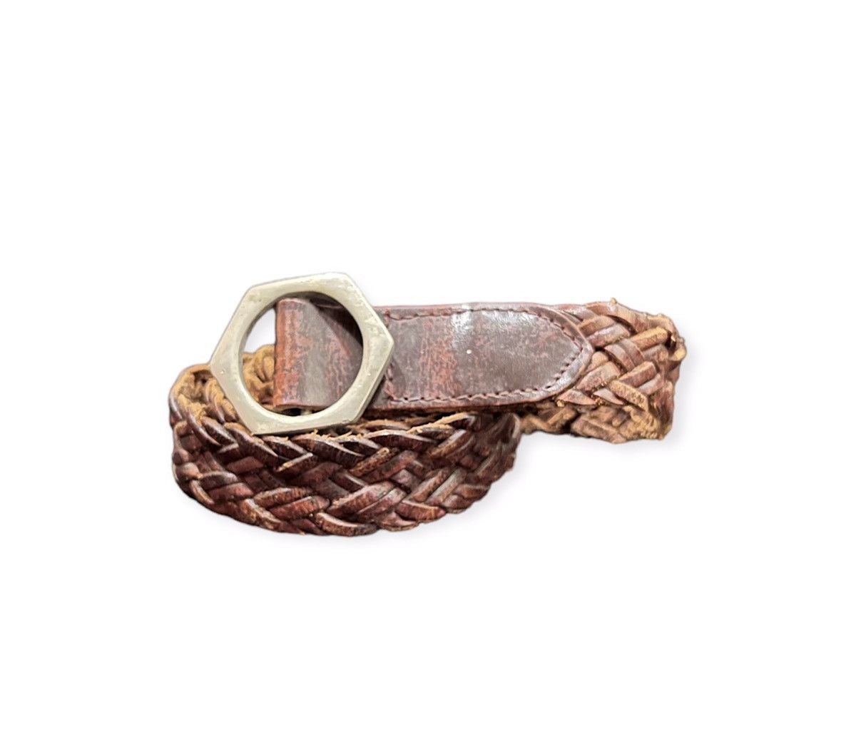 image of Unbrand Leather Buckle Belt, Men's