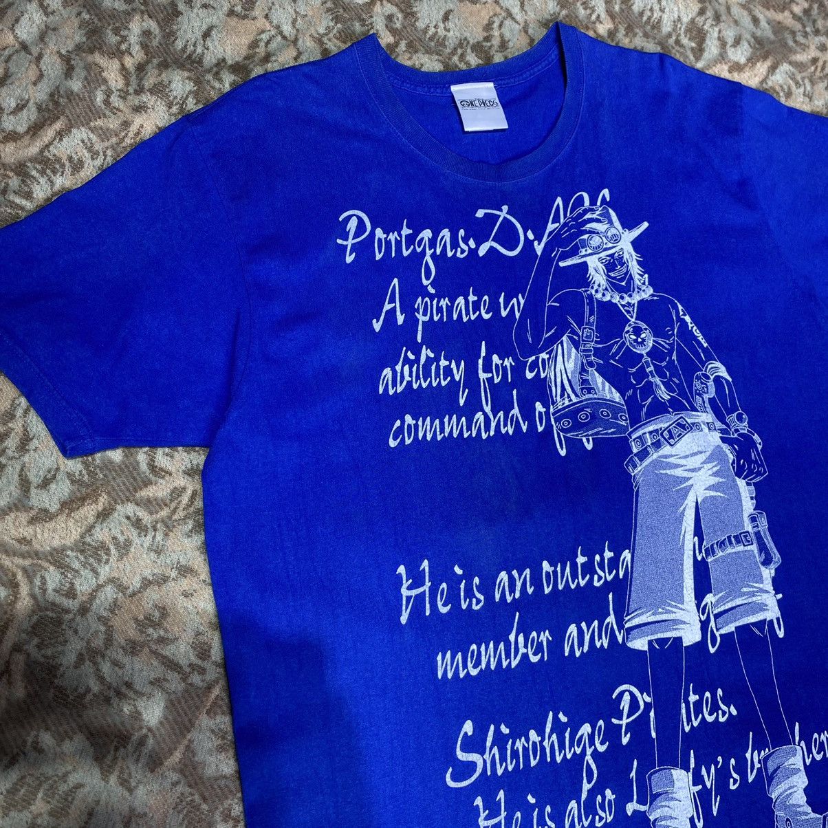 One Piece Vintage Portugas D. Ace One Piece Anime ERD GRUNGE Y2K TEE Size US XL / EU 56 / 4 - 3 Thumbnail